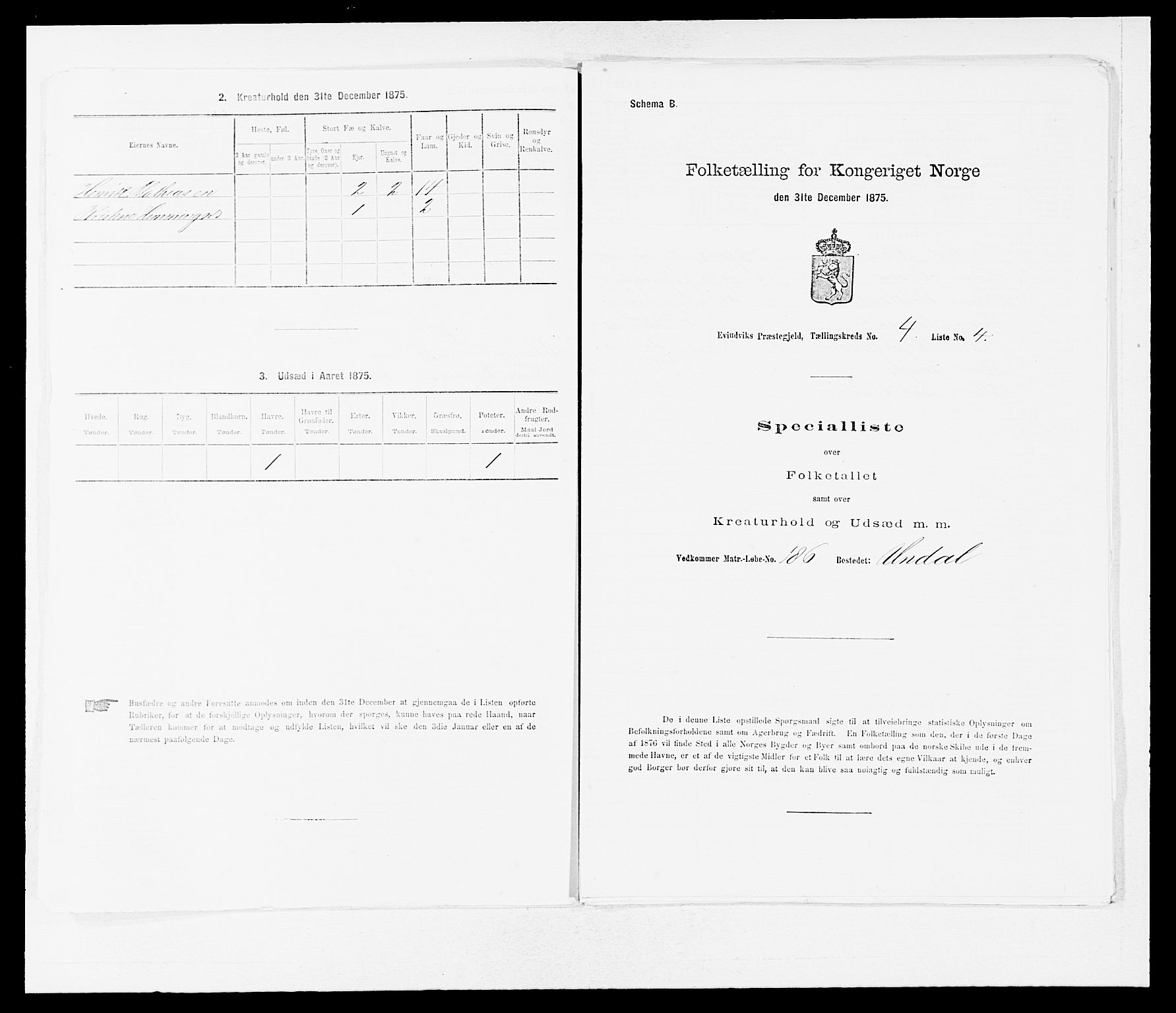 SAB, Folketelling 1875 for 1411P Eivindvik prestegjeld, 1875, s. 328