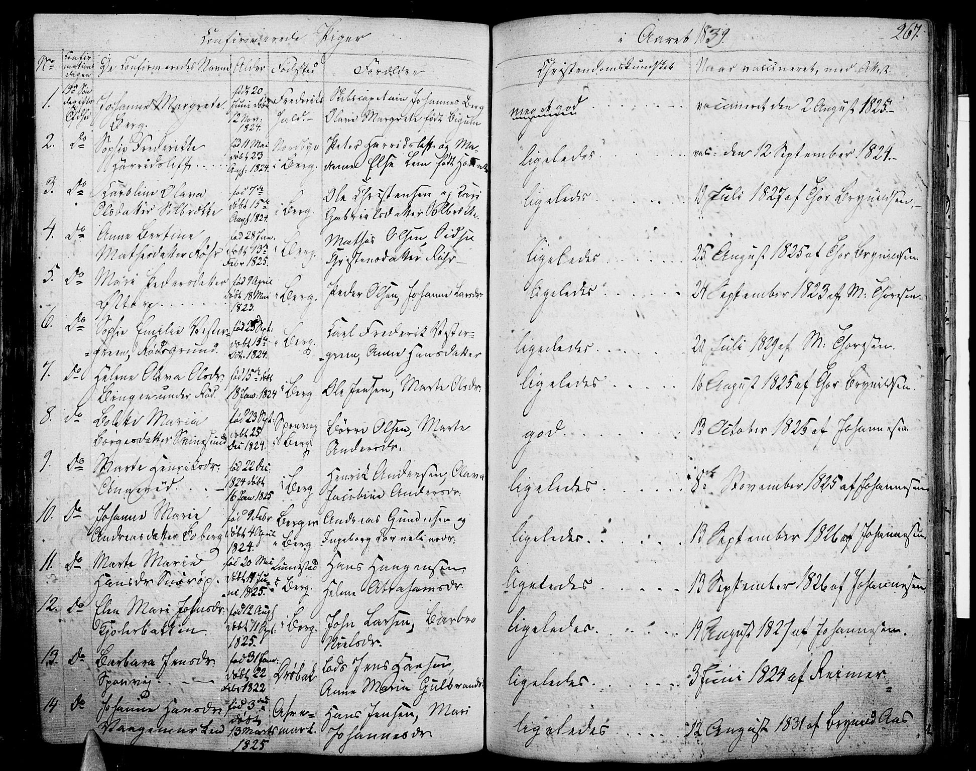 Berg prestekontor Kirkebøker, AV/SAO-A-10902/F/Fa/L0003: Ministerialbok nr. I 3, 1832-1842, s. 267