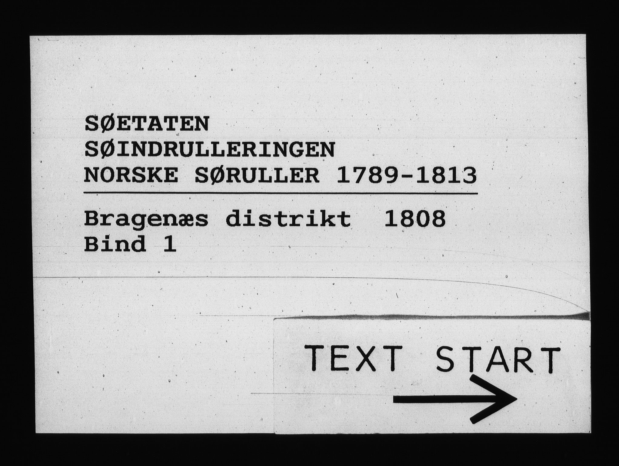 Sjøetaten, RA/EA-3110/F/L0152: Bragernes distrikt, bind 1, 1808