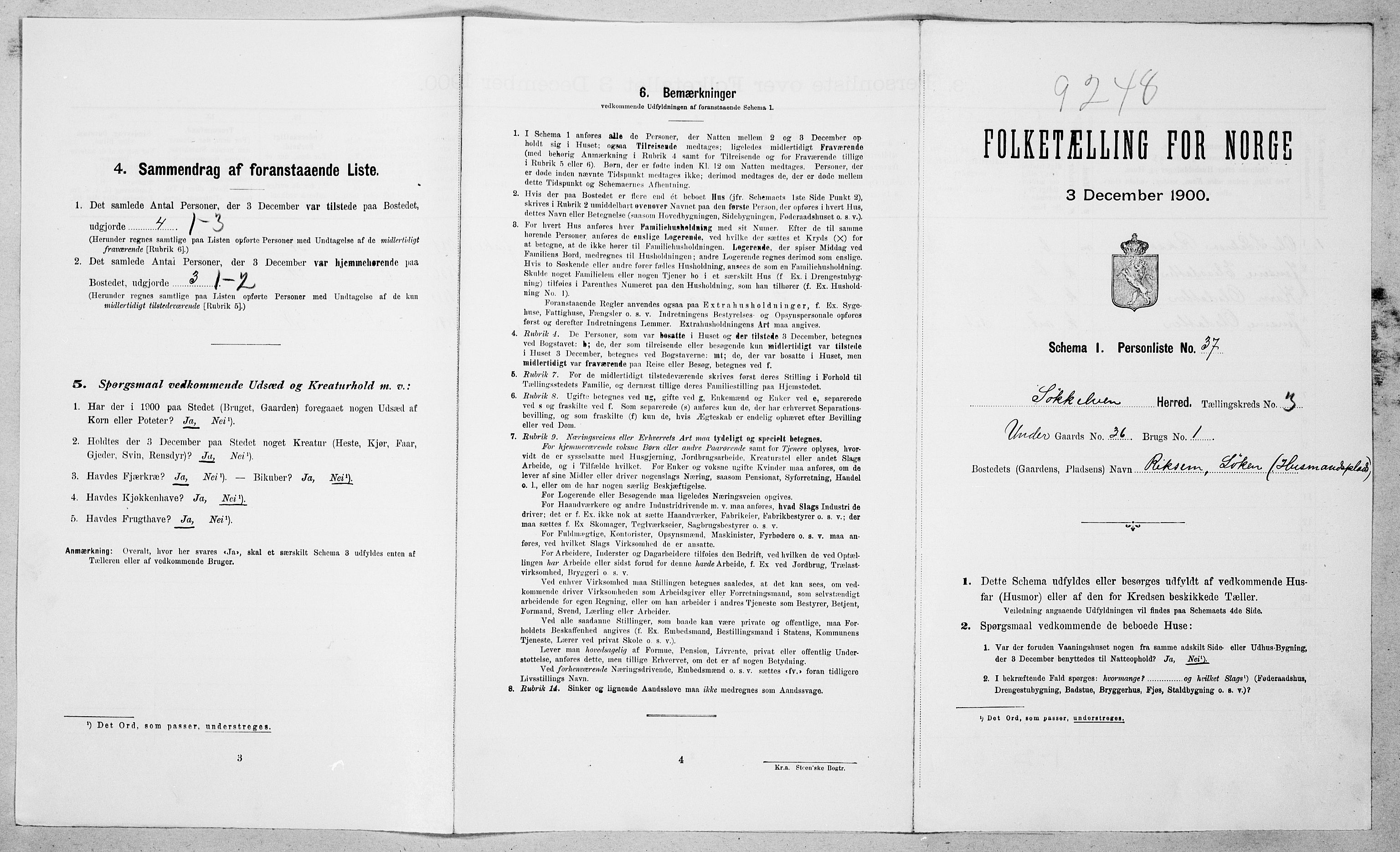 SAT, Folketelling 1900 for 1528 Sykkylven herred, 1900, s. 437
