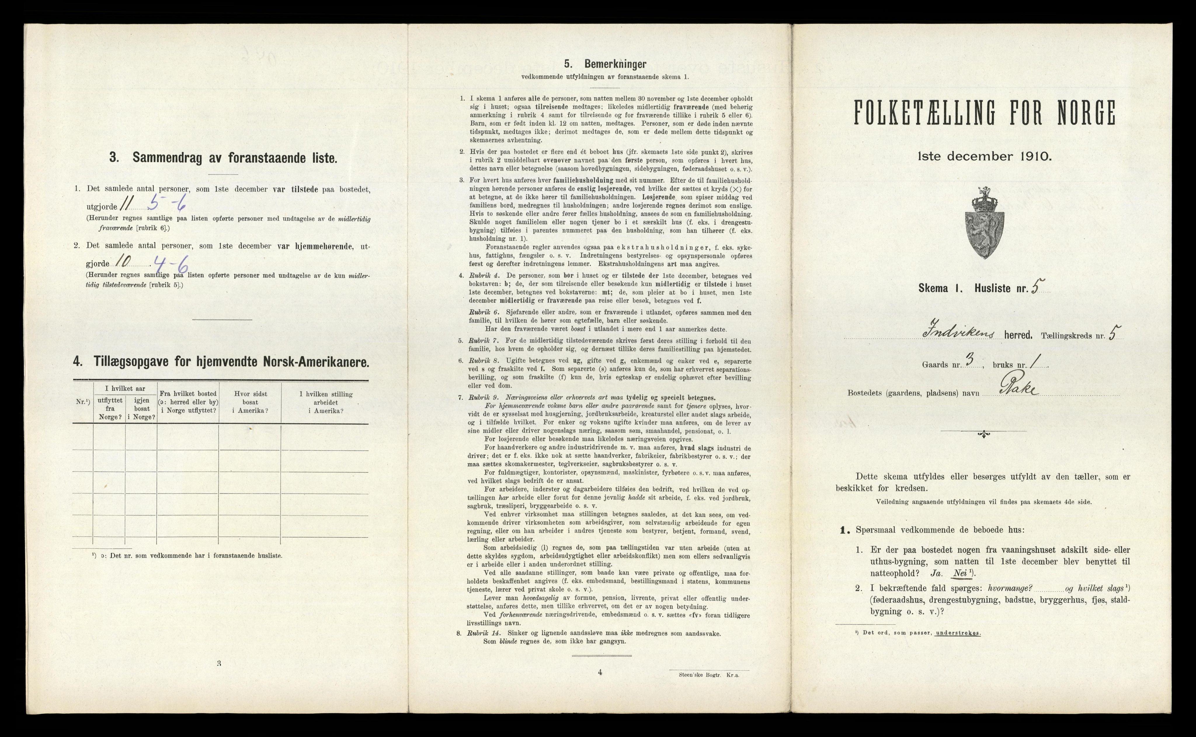 RA, Folketelling 1910 for 1447 Innvik herred, 1910, s. 346