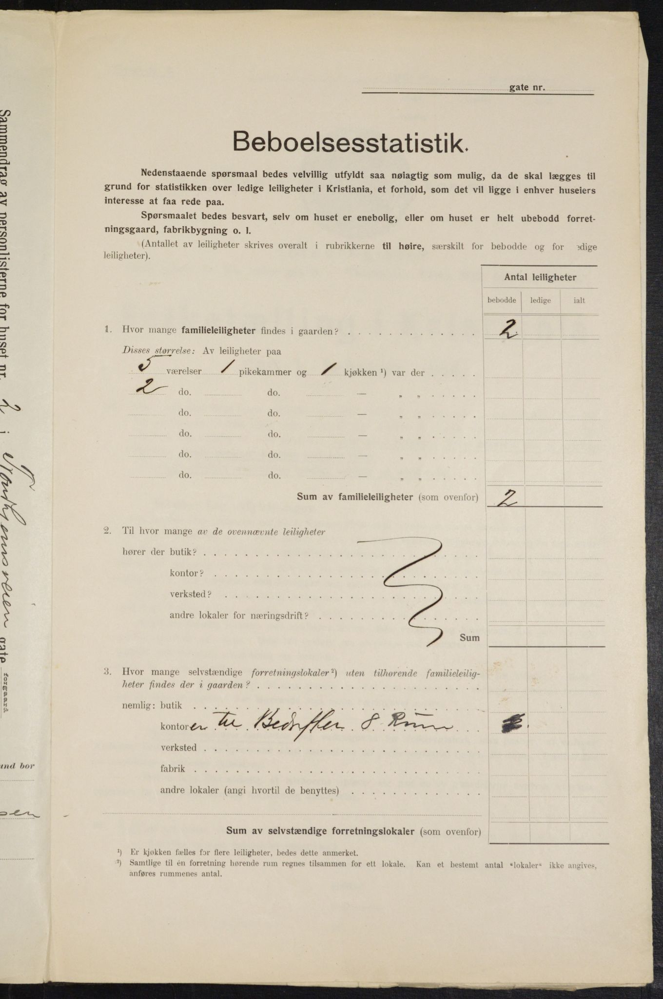 OBA, Kommunal folketelling 1.2.1914 for Kristiania, 1914, s. 116814