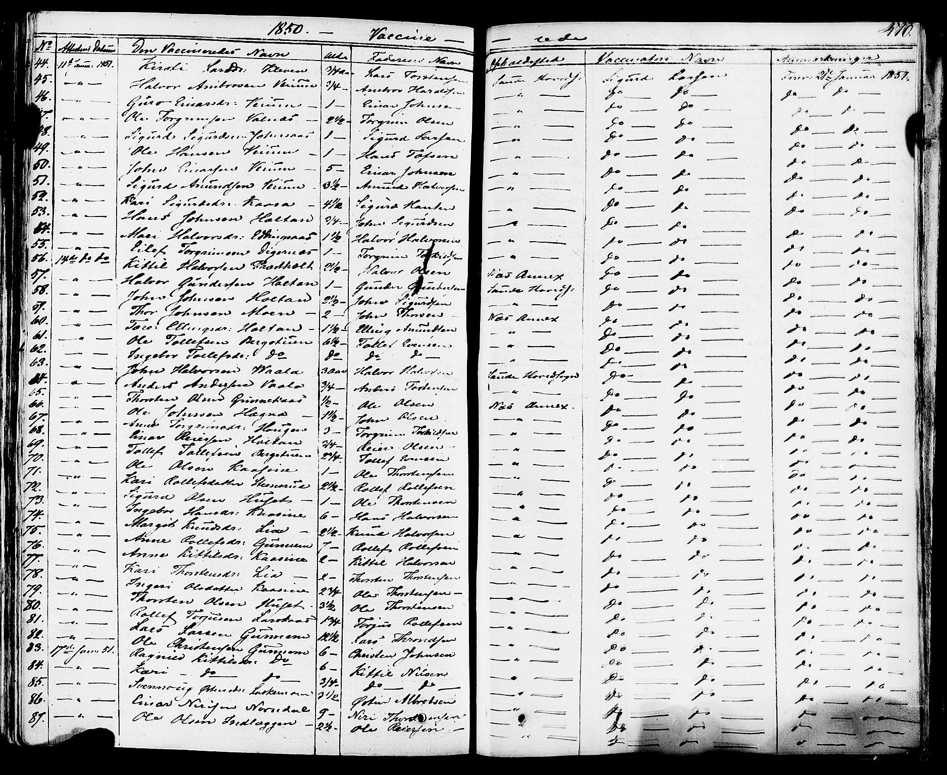 Sauherad kirkebøker, AV/SAKO-A-298/F/Fa/L0006: Ministerialbok nr. I 6, 1827-1850, s. 470