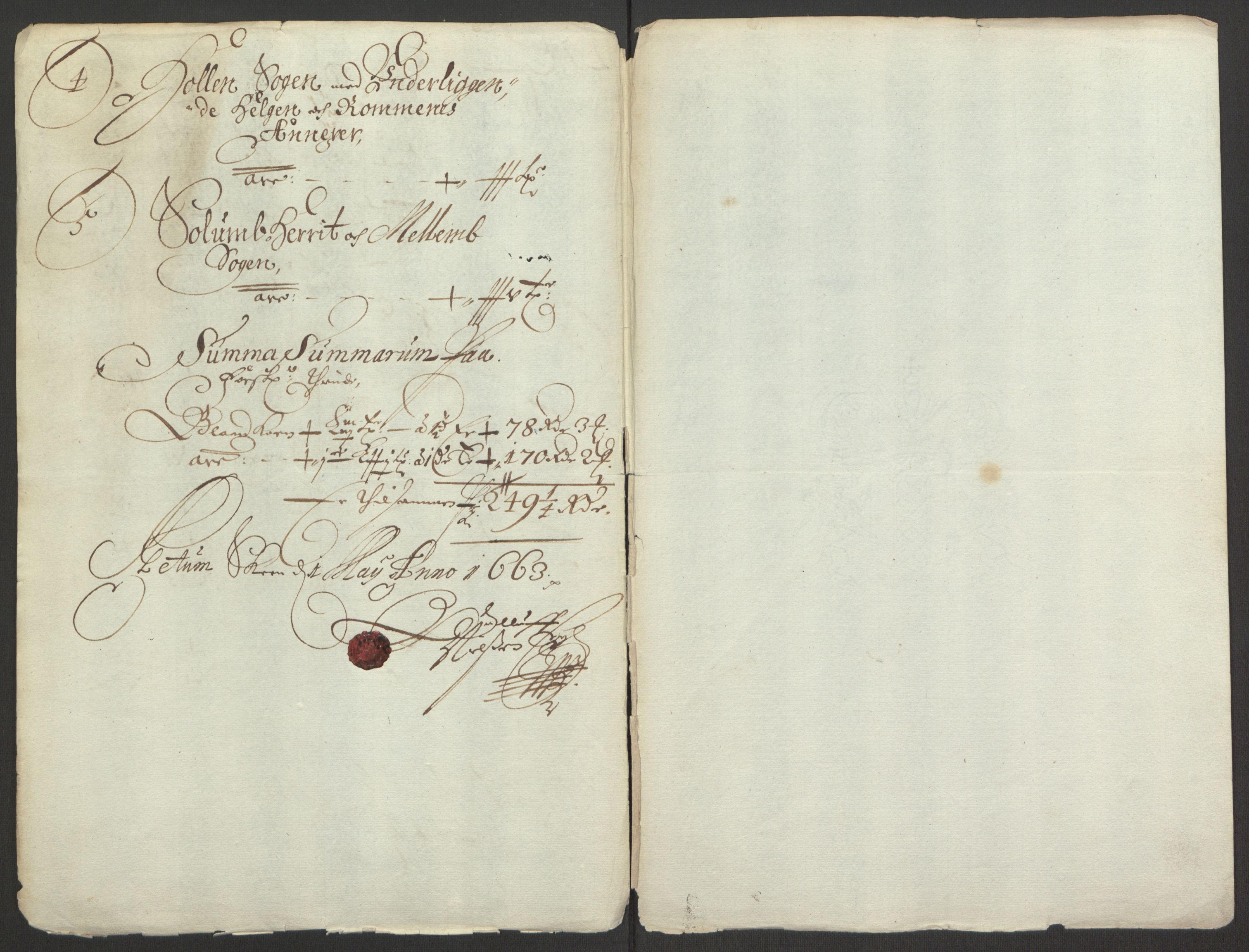 Rentekammeret inntil 1814, Reviderte regnskaper, Fogderegnskap, AV/RA-EA-4092/R35/L2054: Fogderegnskap Øvre og Nedre Telemark, 1662-1663, s. 220