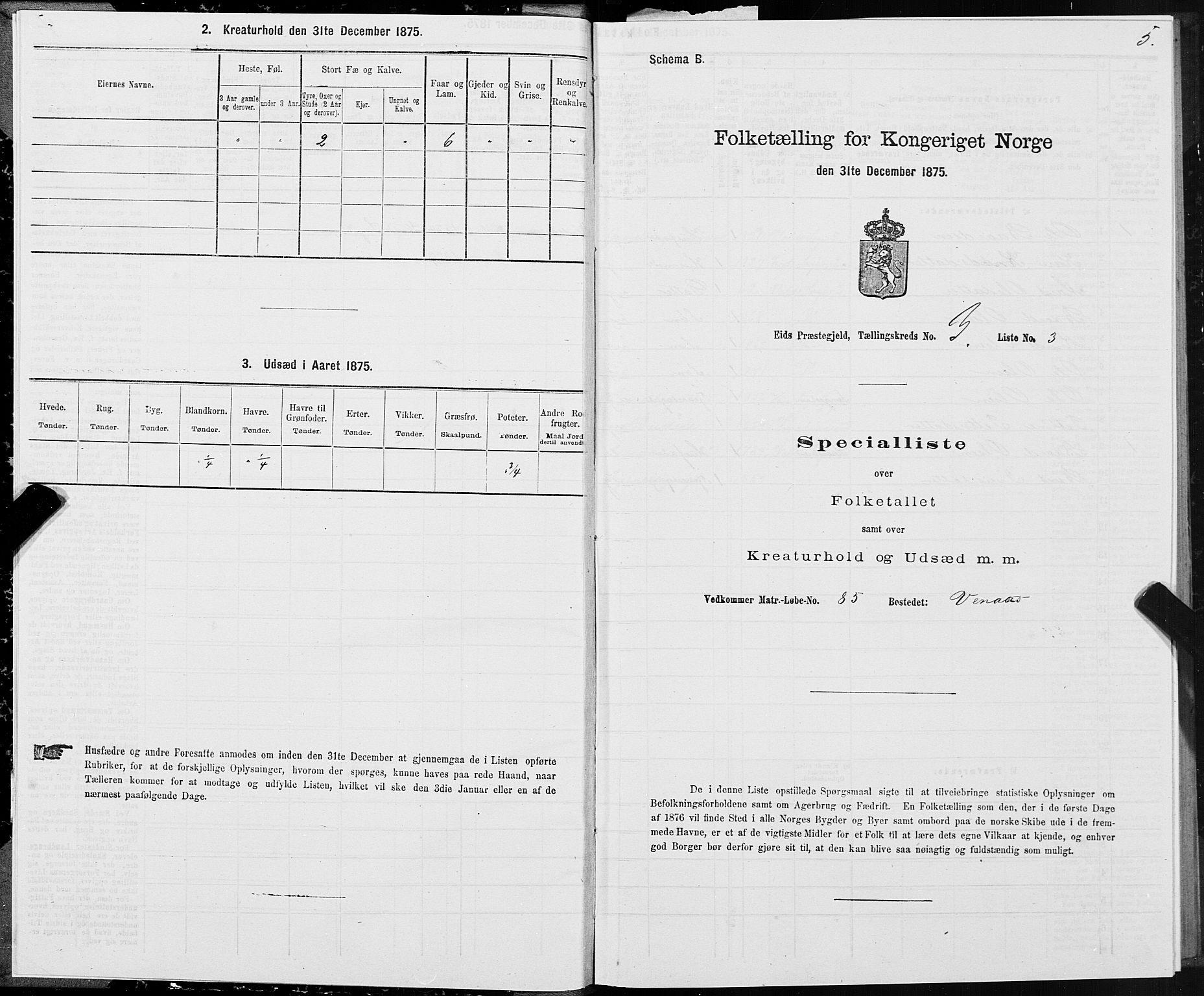 SAT, Folketelling 1875 for 1538P Eid prestegjeld, 1875, s. 2005