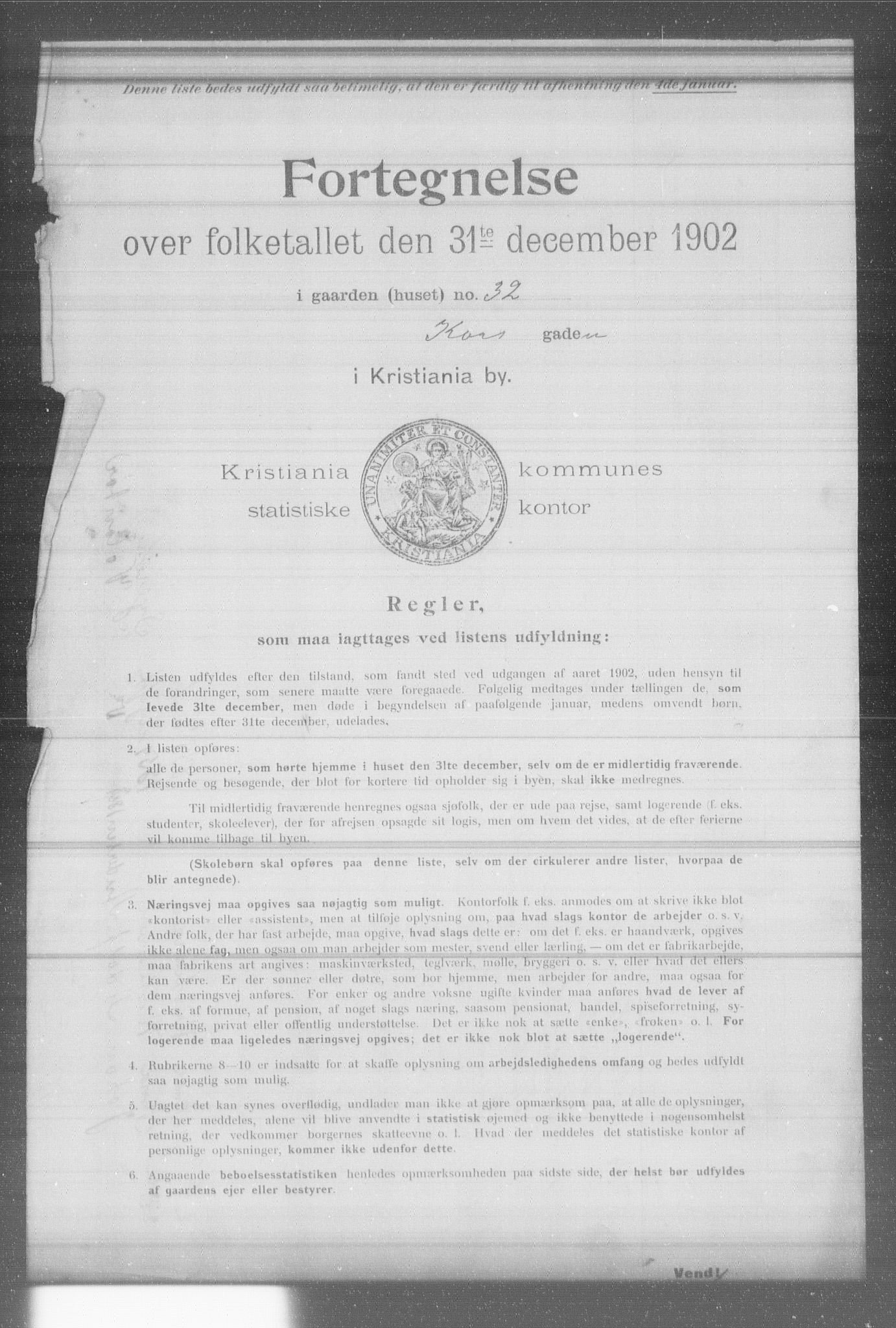 OBA, Kommunal folketelling 31.12.1902 for Kristiania kjøpstad, 1902, s. 10270