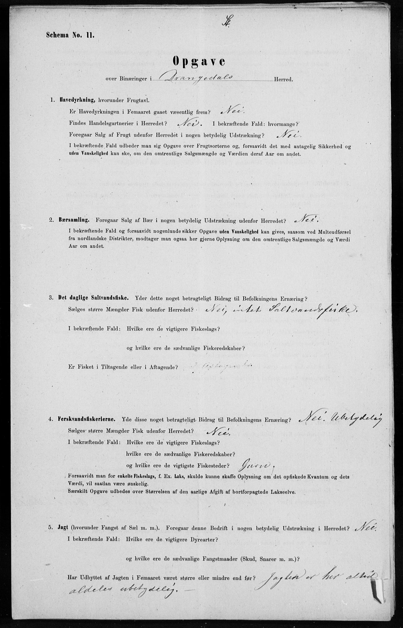 Statistisk sentralbyrå, Næringsøkonomiske emner, Generelt - Amtmennenes femårsberetninger, RA/S-2233/F/Fa/L0055: --, 1880, s. 2