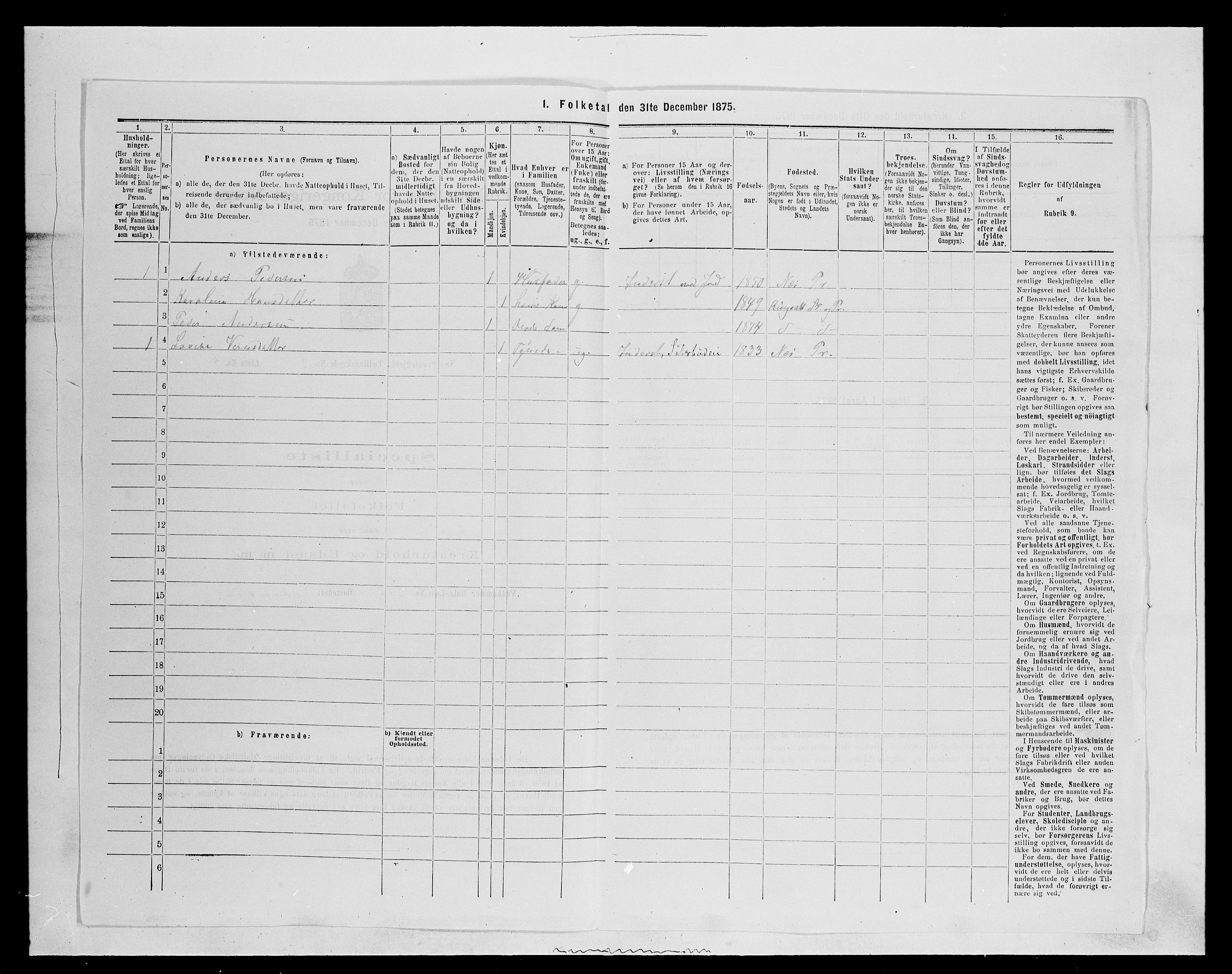 SAH, Folketelling 1875 for 0411P Nes prestegjeld, 1875, s. 444