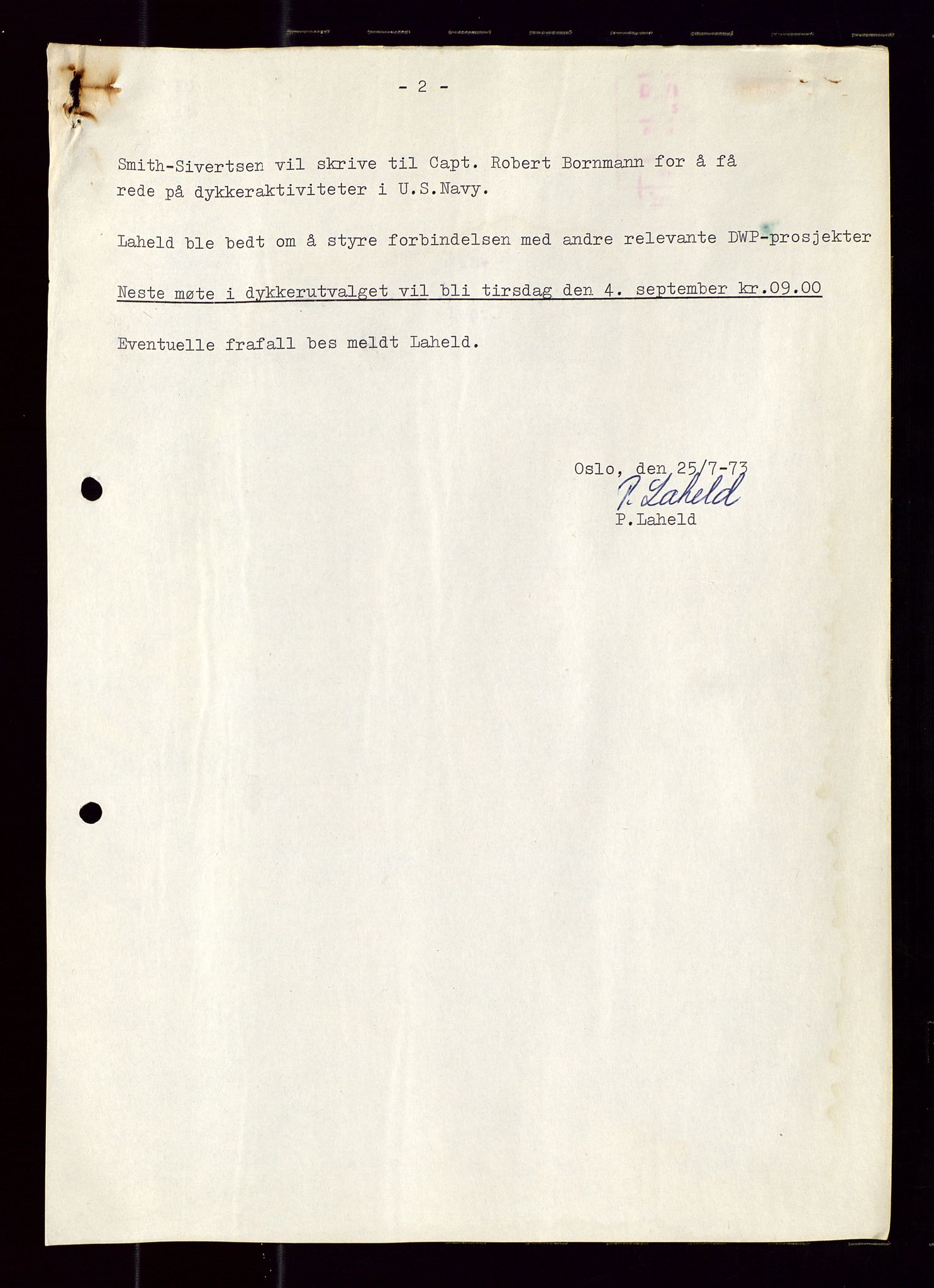 Industridepartementet, Oljekontoret, AV/SAST-A-101348/Di/L0001: DWP, møter juni - november, komiteemøter nr. 19 - 26, 1973-1974, s. 581