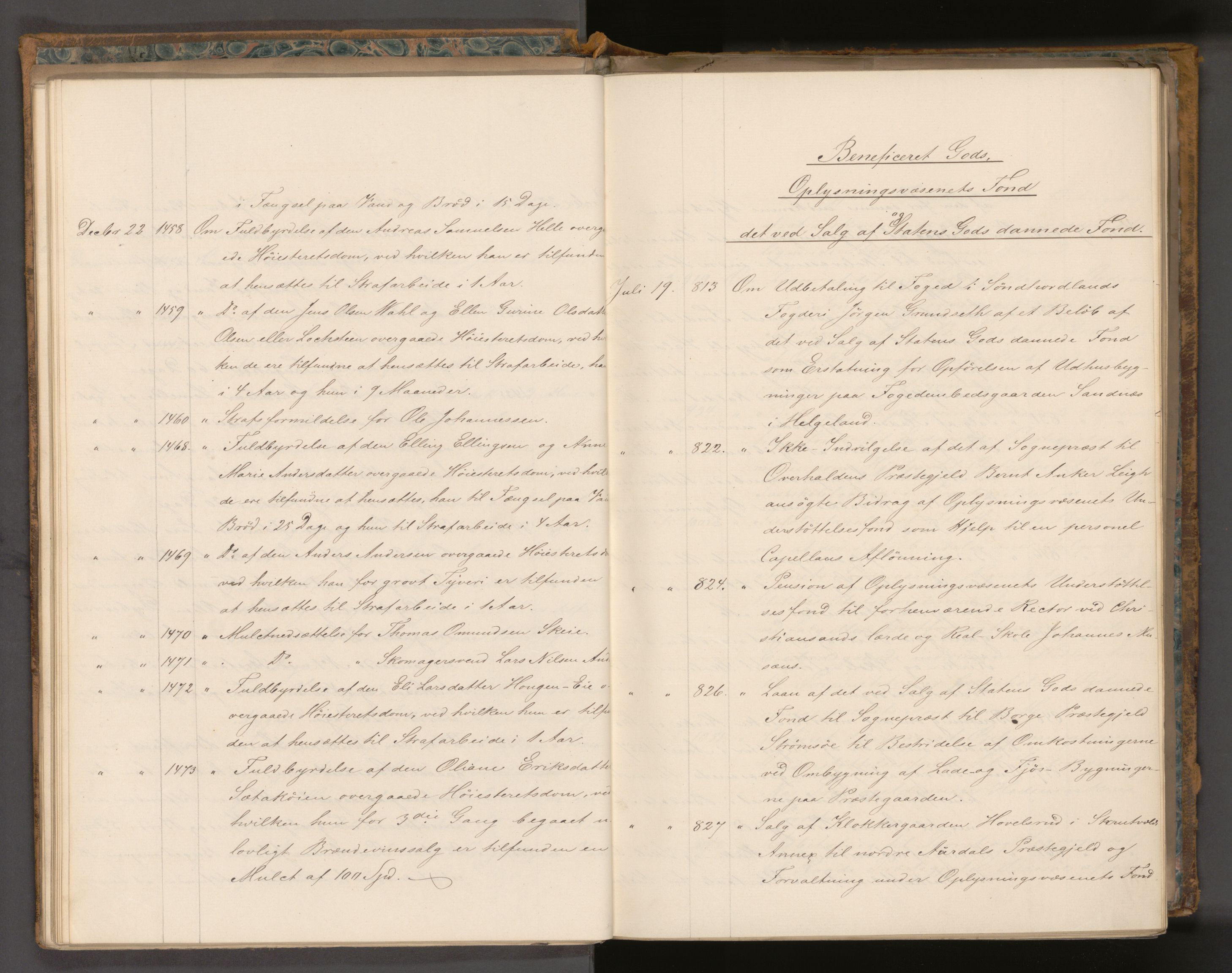 Statsrådssekretariatet, AV/RA-S-1001/A/Ab/L0088: Kgl. res.  2. halvår, 1858