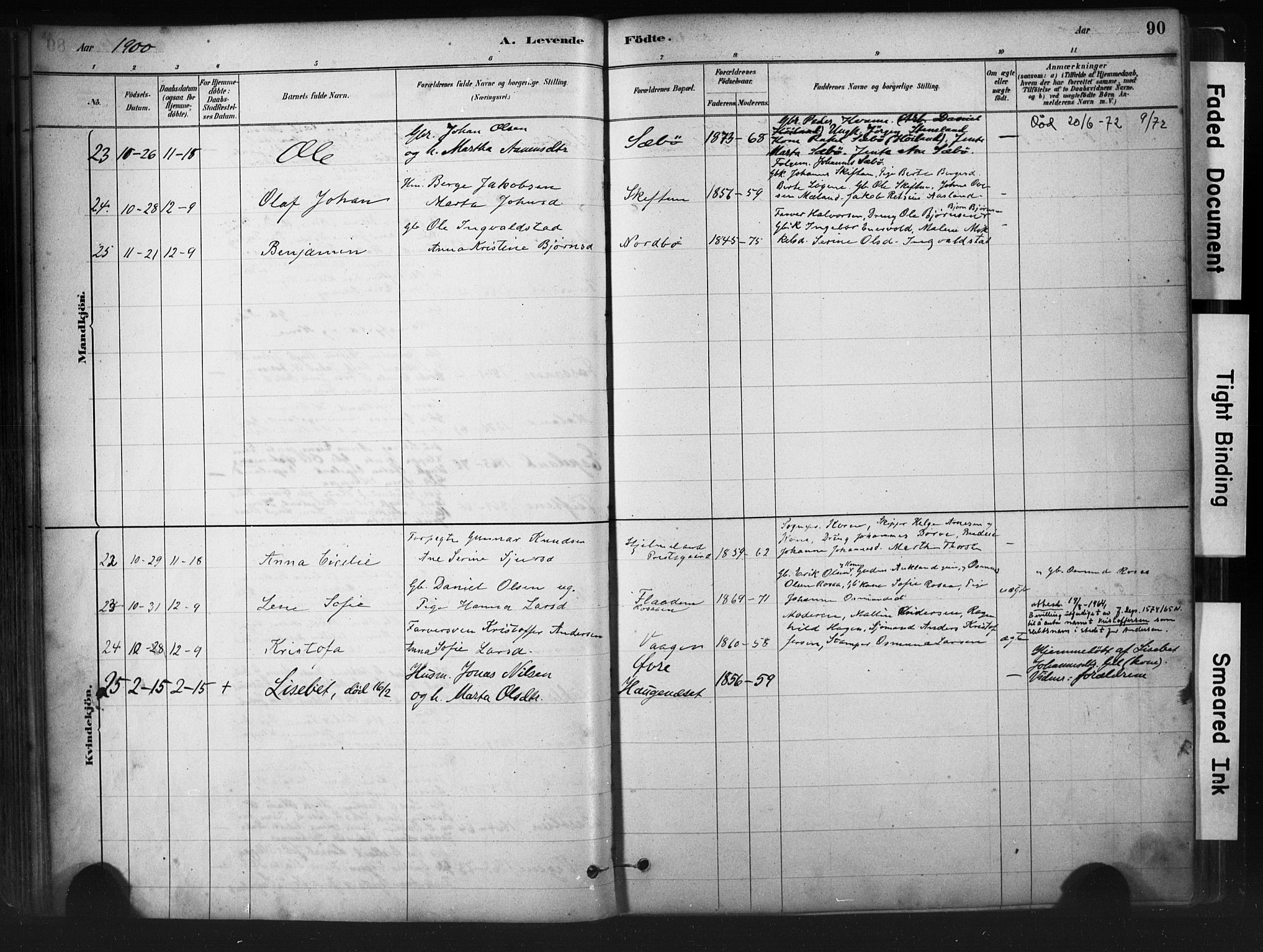 Hjelmeland sokneprestkontor, AV/SAST-A-101843/01/IV/L0014: Ministerialbok nr. A 14, 1879-1900, s. 90