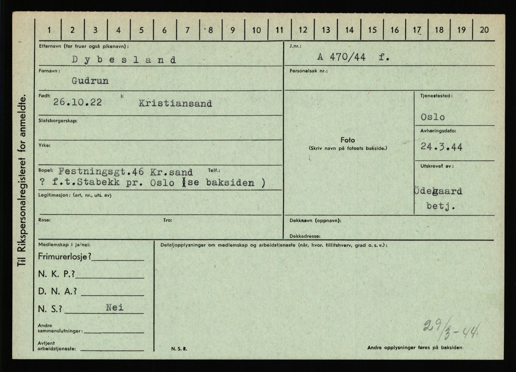 Statspolitiet - Hovedkontoret / Osloavdelingen, AV/RA-S-1329/C/Ca/L0003: Brechan - Eichinger	, 1943-1945, s. 4376