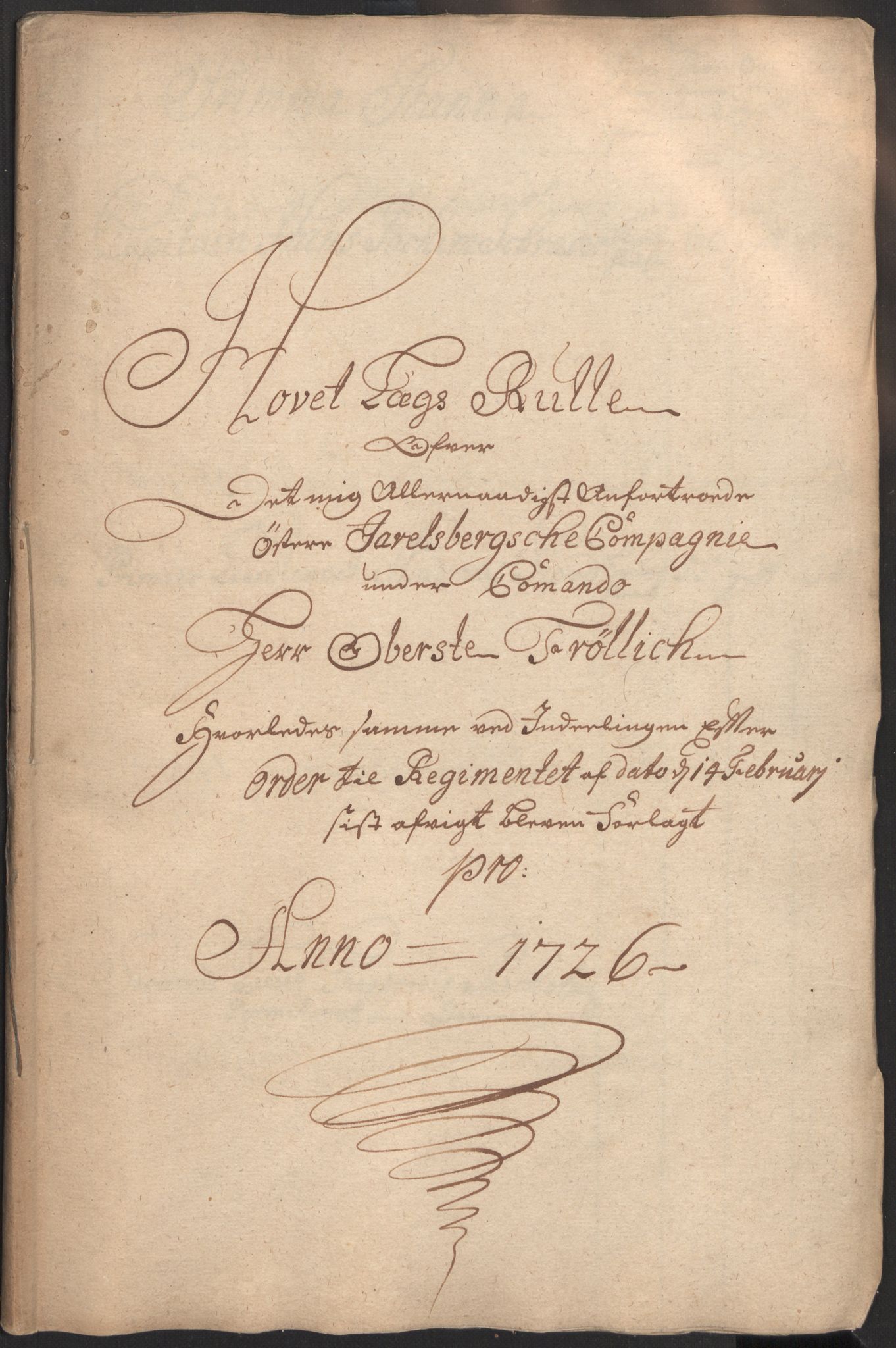 Rentekammeret inntil 1814, Realistisk ordnet avdeling, RA/EA-4070/Ki/L0015: [S14]: Hovedlegdsruller, 1726, s. 126