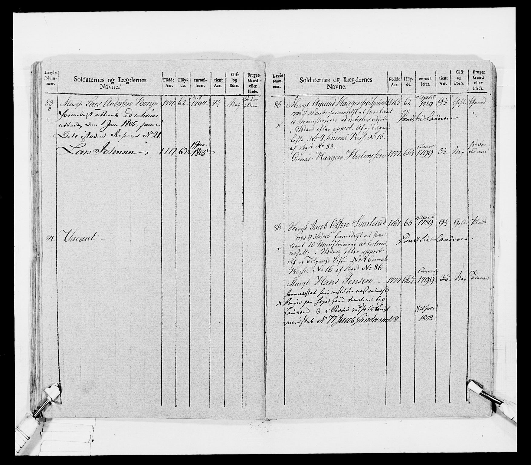 Generalitets- og kommissariatskollegiet, Det kongelige norske kommissariatskollegium, AV/RA-EA-5420/E/Eh/L0031b: Nordafjelske gevorbne infanteriregiment, 1802, s. 304