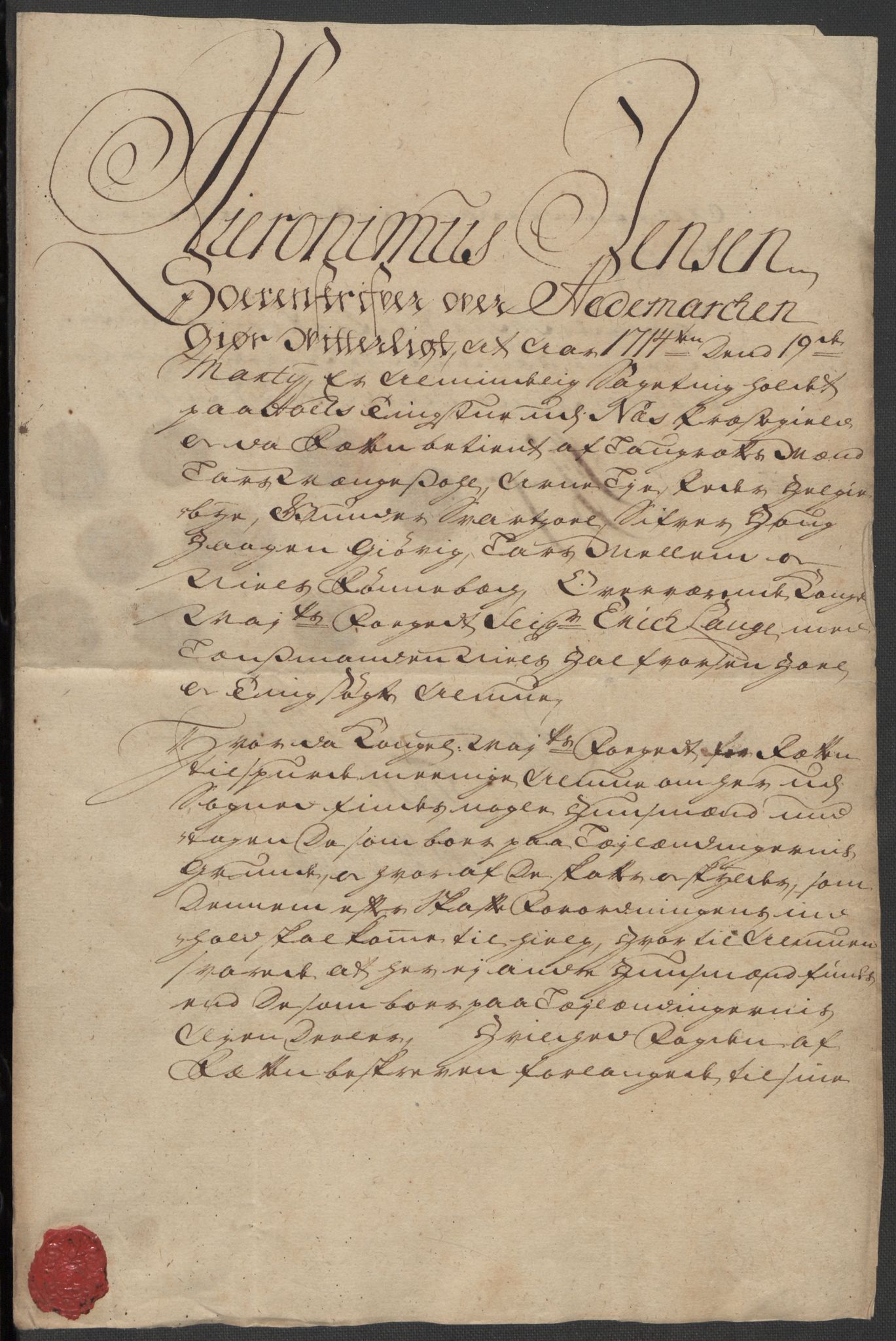 Rentekammeret inntil 1814, Reviderte regnskaper, Fogderegnskap, RA/EA-4092/R16/L1051: Fogderegnskap Hedmark, 1714, s. 158