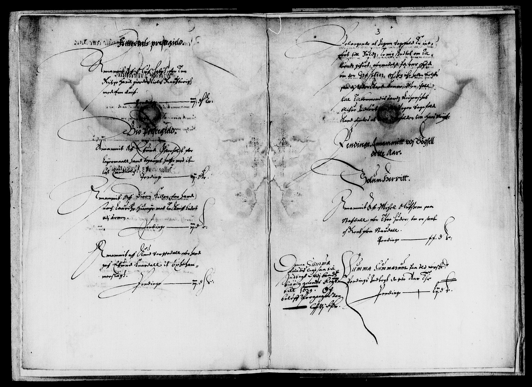 Rentekammeret inntil 1814, Reviderte regnskaper, Lensregnskaper, RA/EA-5023/R/Rb/Rbp/L0021: Bratsberg len, 1637-1639