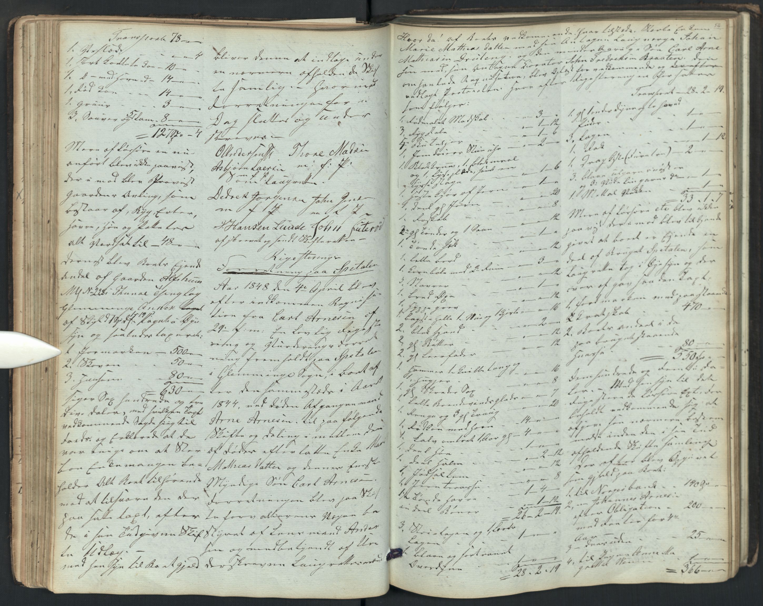 Glemmen lensmannskontor, AV/SAO-A-10123/H/Ha/Hab/L0001: Registreringsprotokoll, 1841-1863, s. 56