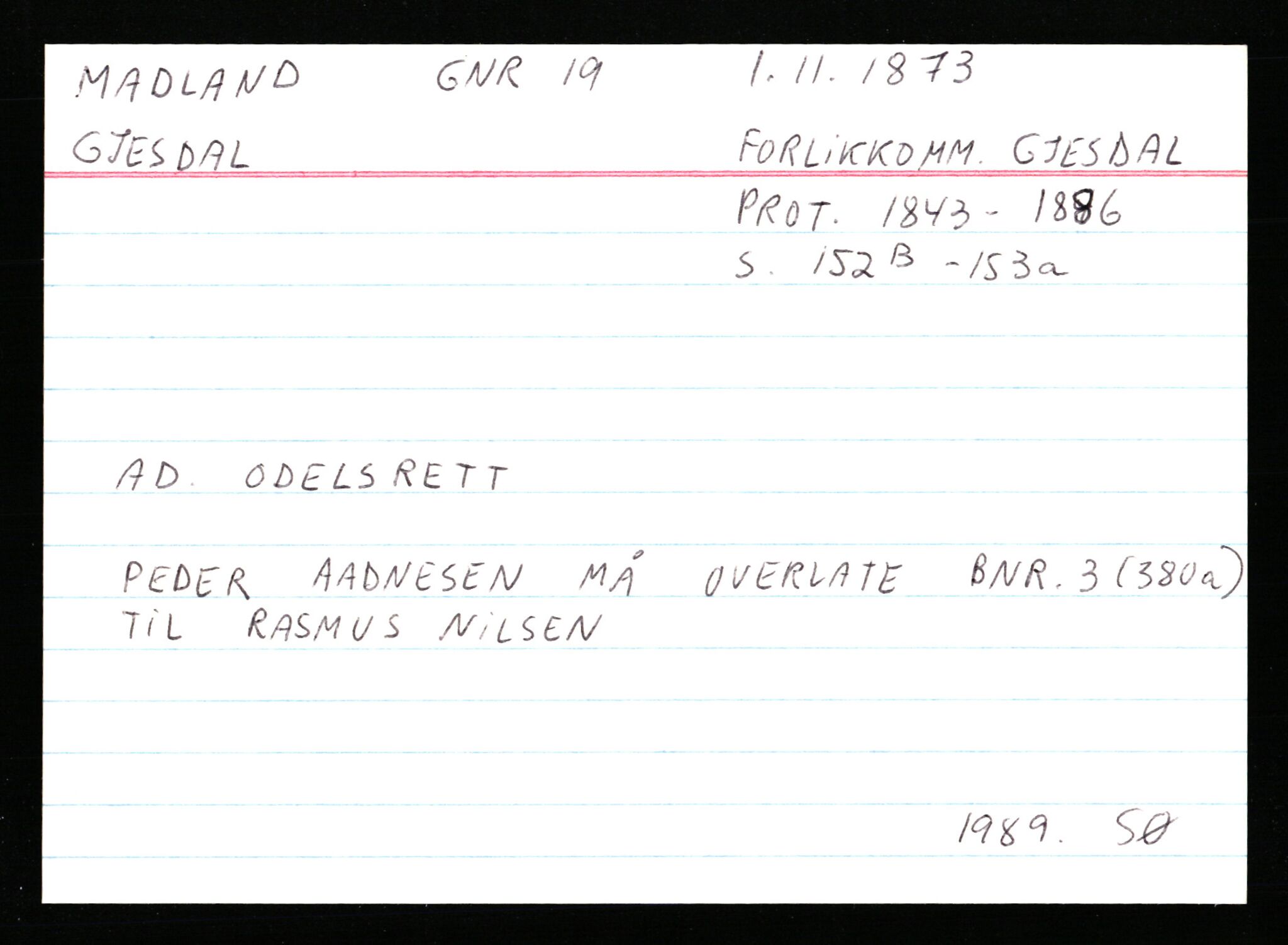 Statsarkivet i Stavanger, AV/SAST-A-101971/03/Y/Ym/L0037: Åstedskort sortert etter gårdsnavn: Lædre - Mauland, 1600-1950, s. 211