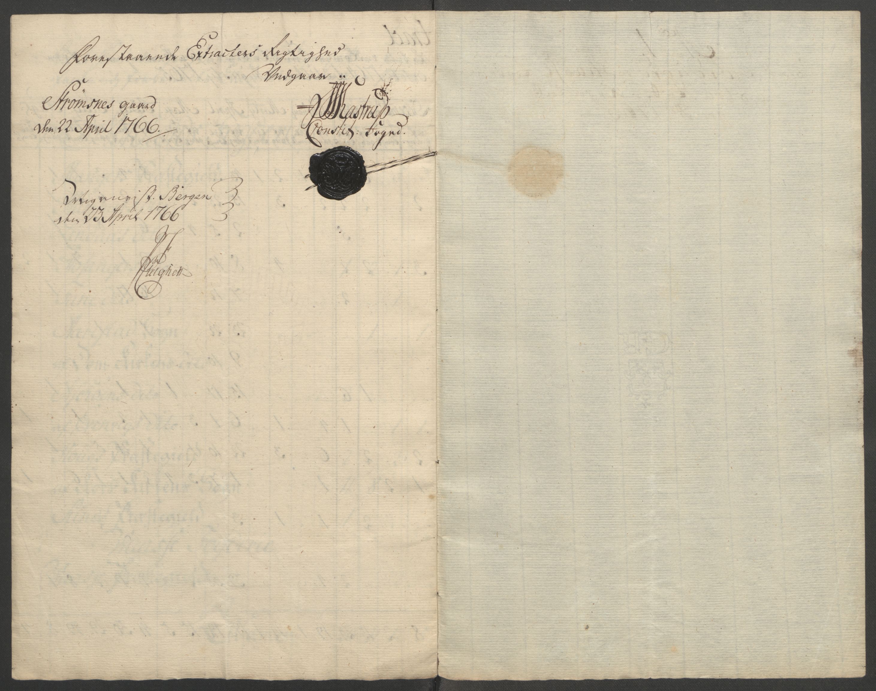 Rentekammeret inntil 1814, Reviderte regnskaper, Fogderegnskap, RA/EA-4092/R51/L3303: Ekstraskatten Nordhordland og Voss, 1762-1772, s. 101