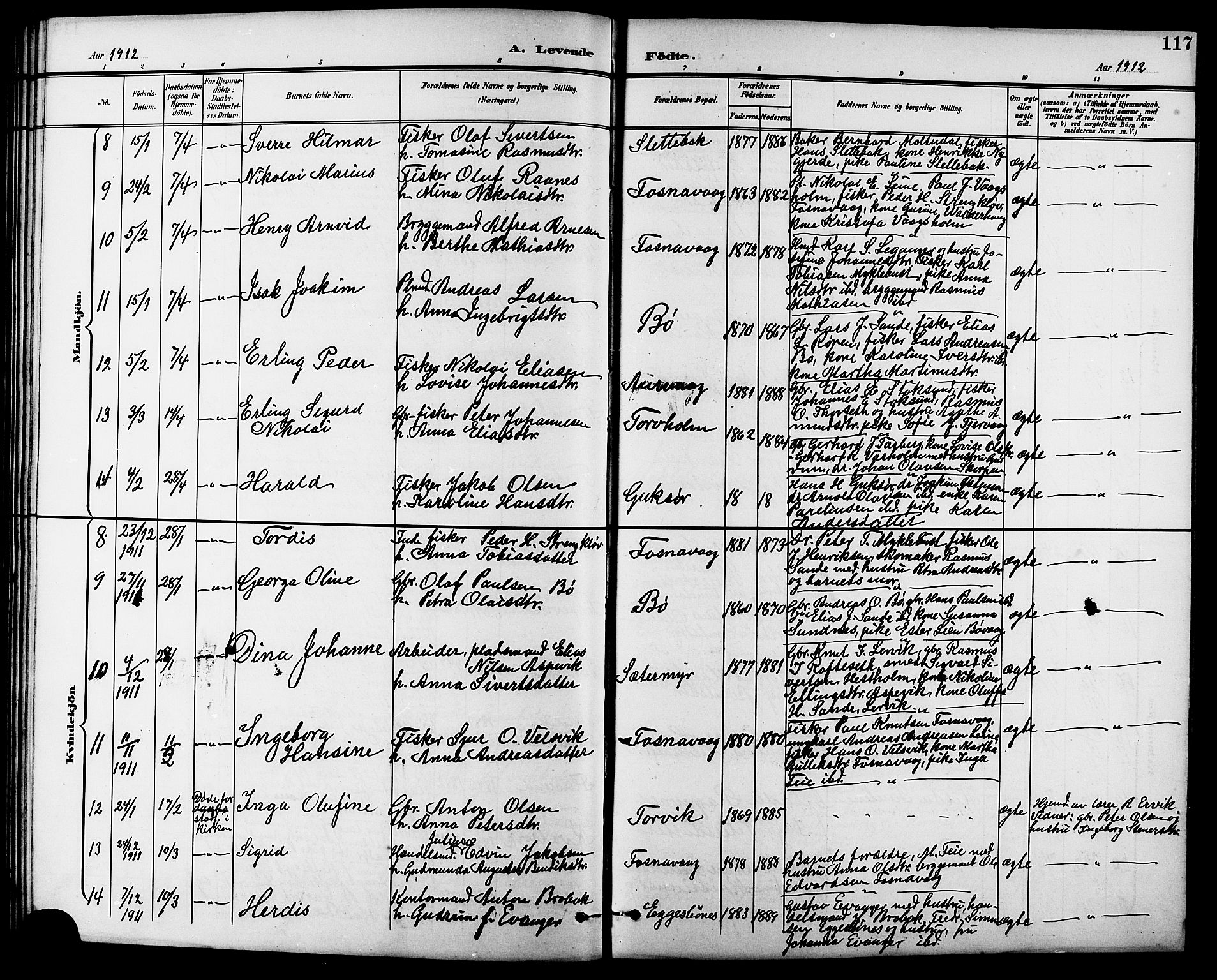 Ministerialprotokoller, klokkerbøker og fødselsregistre - Møre og Romsdal, AV/SAT-A-1454/507/L0082: Klokkerbok nr. 507C05, 1896-1914, s. 117