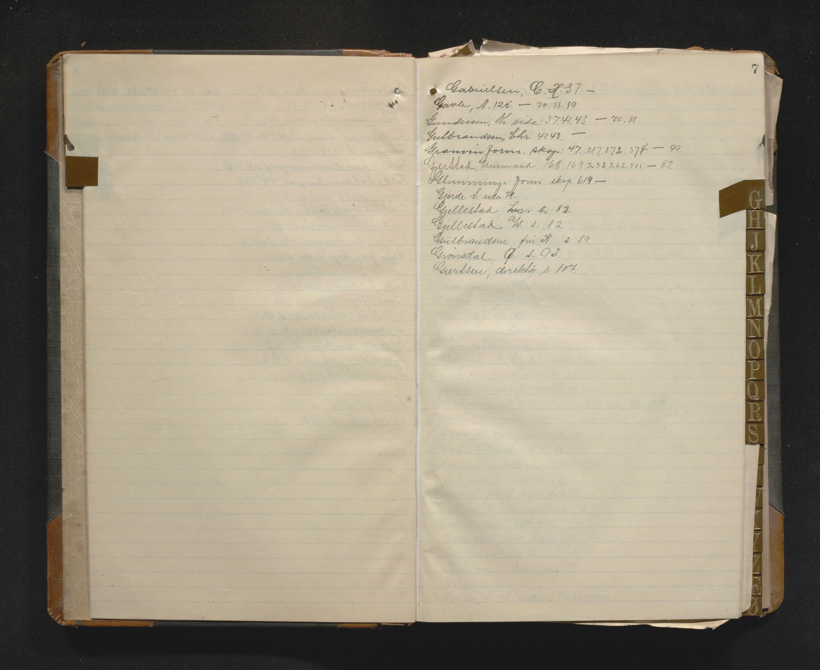 Odda kommune. Formannskapet, IKAH/1228-021/C/Ca/L0003: Postjournal, utgåande skriv, 1914-1918