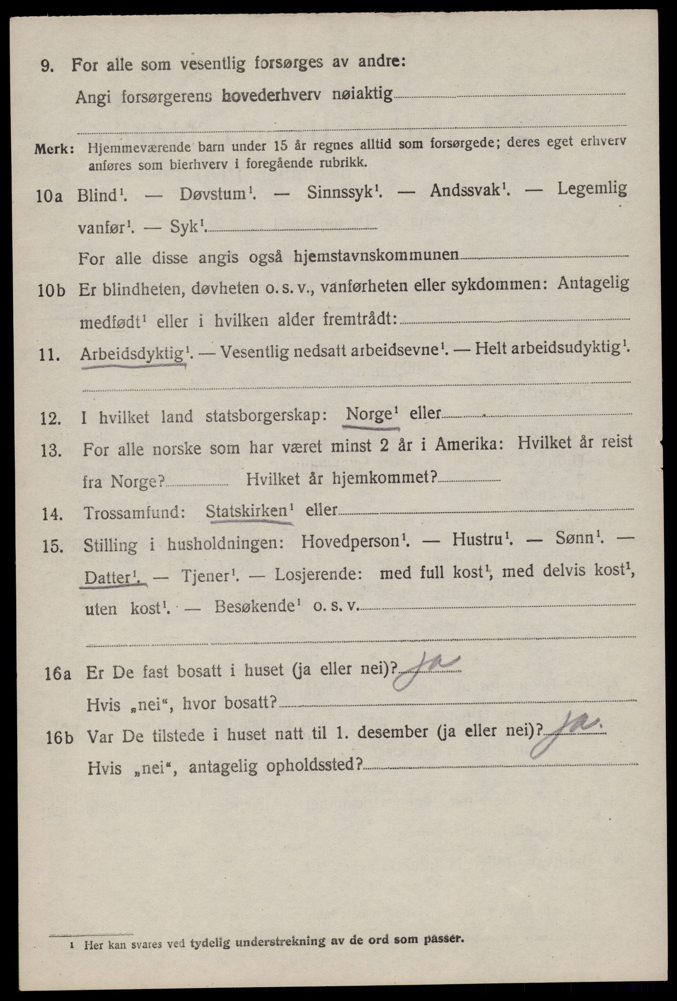 SAST, Folketelling 1920 for 1126 Hetland herred, 1920, s. 3658