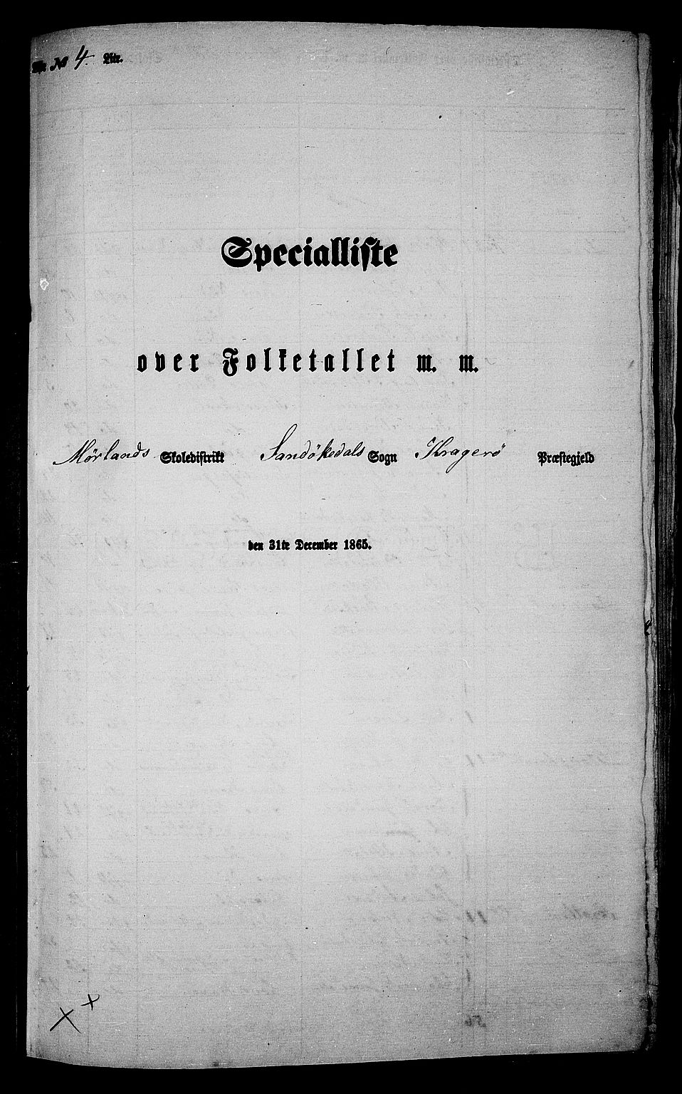 RA, Folketelling 1865 for 0816L Kragerø prestegjeld, Sannidal sokn og Skåtøy sokn, 1865, s. 64