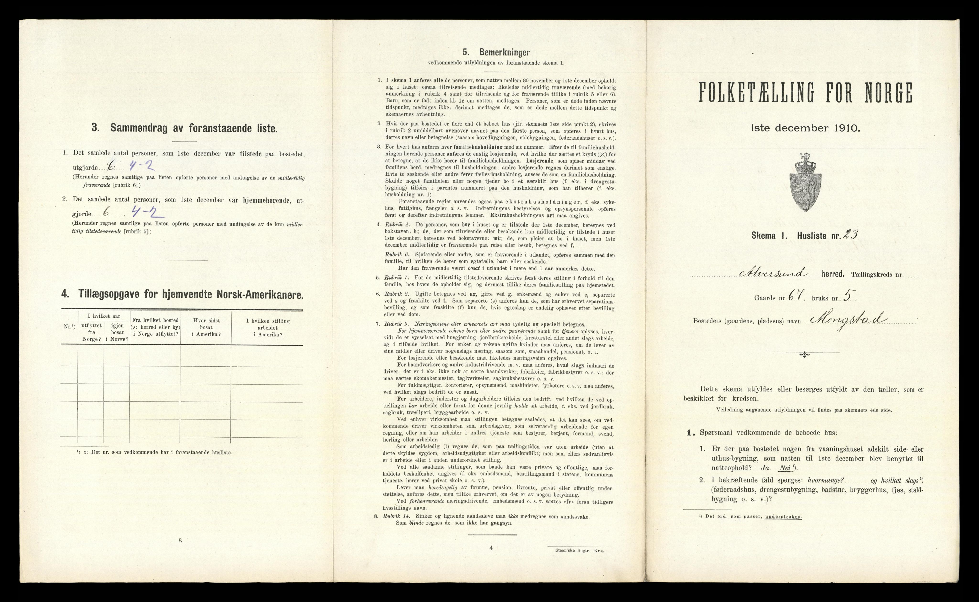 RA, Folketelling 1910 for 1257 Alversund herred, 1910, s. 870