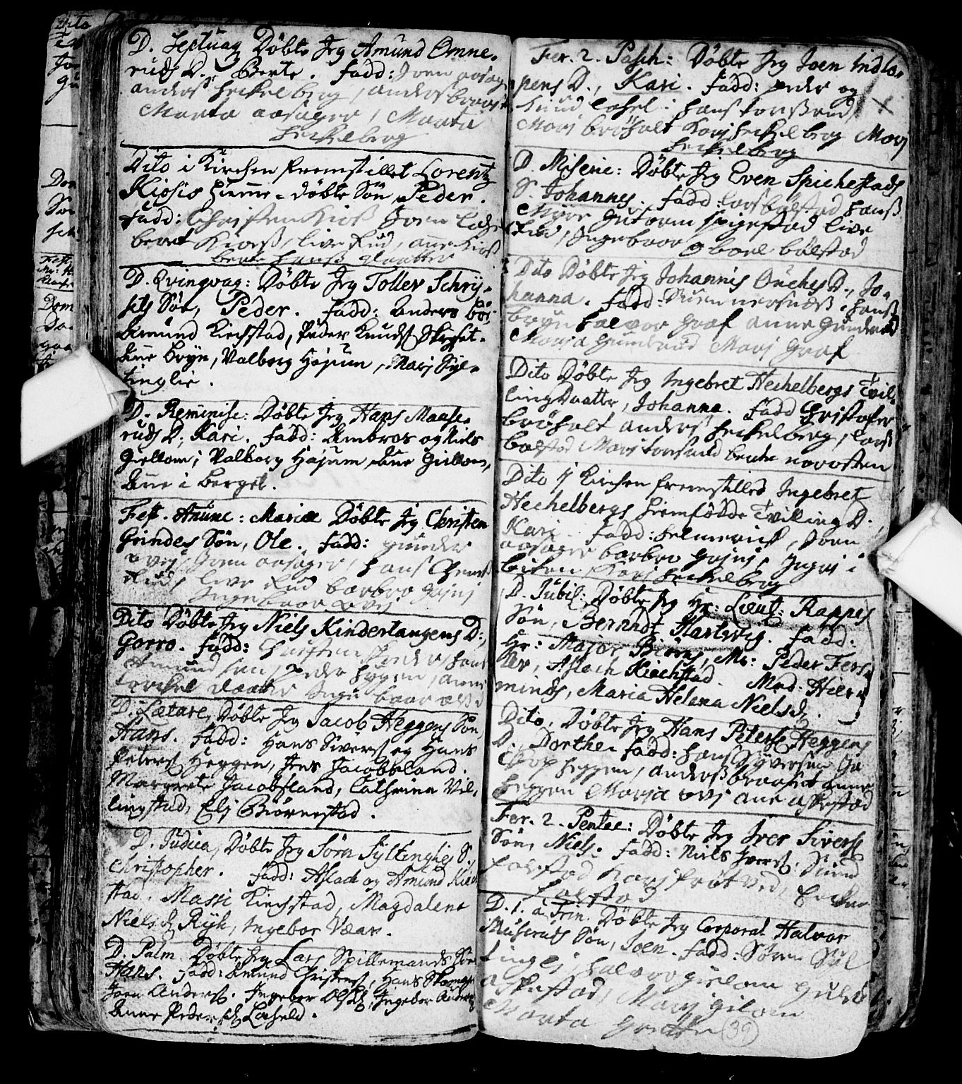 Røyken kirkebøker, AV/SAKO-A-241/F/Fa/L0001: Ministerialbok nr. 1, 1701-1730, s. 39