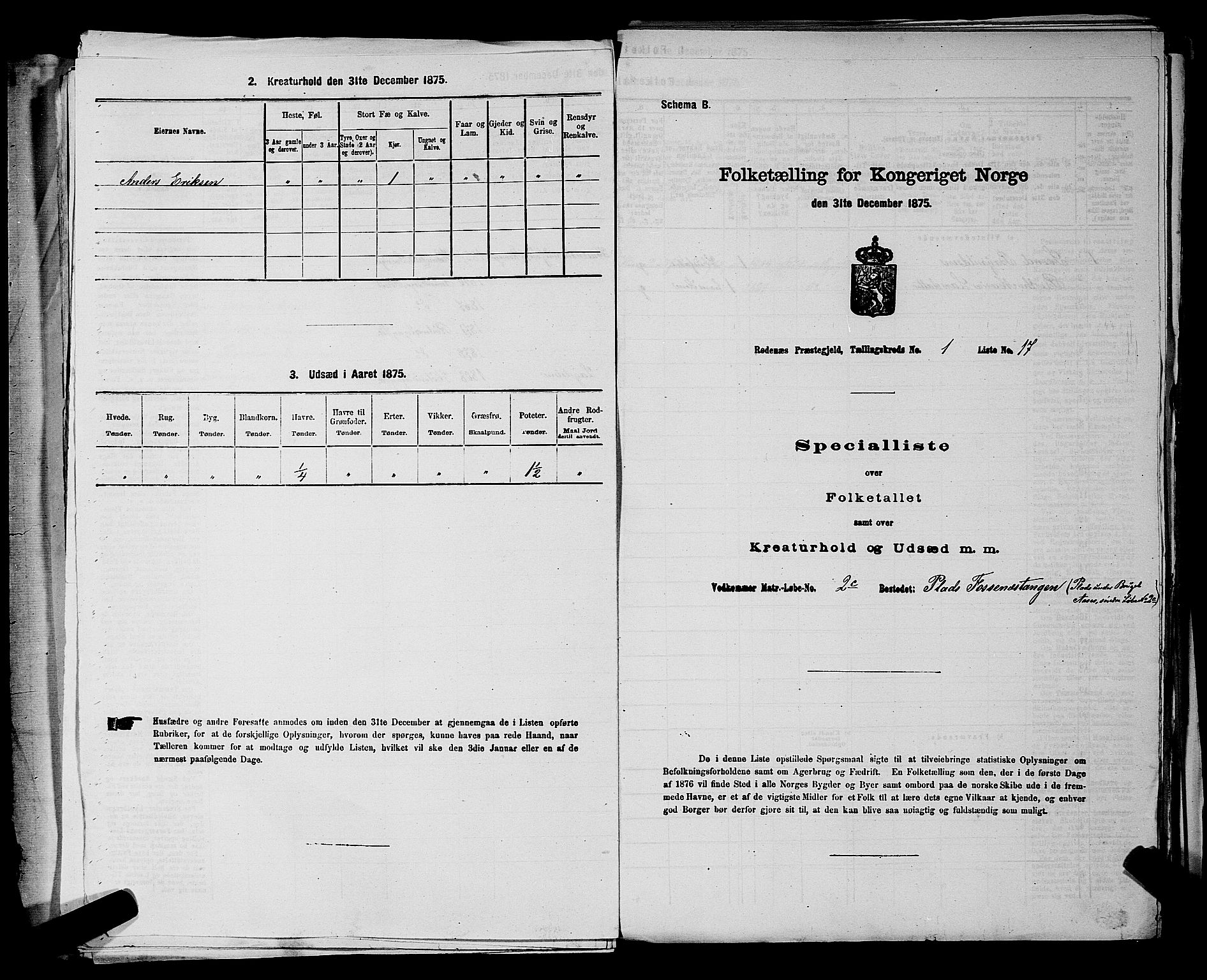 RA, Folketelling 1875 for 0120P Rødenes prestegjeld, 1875, s. 57