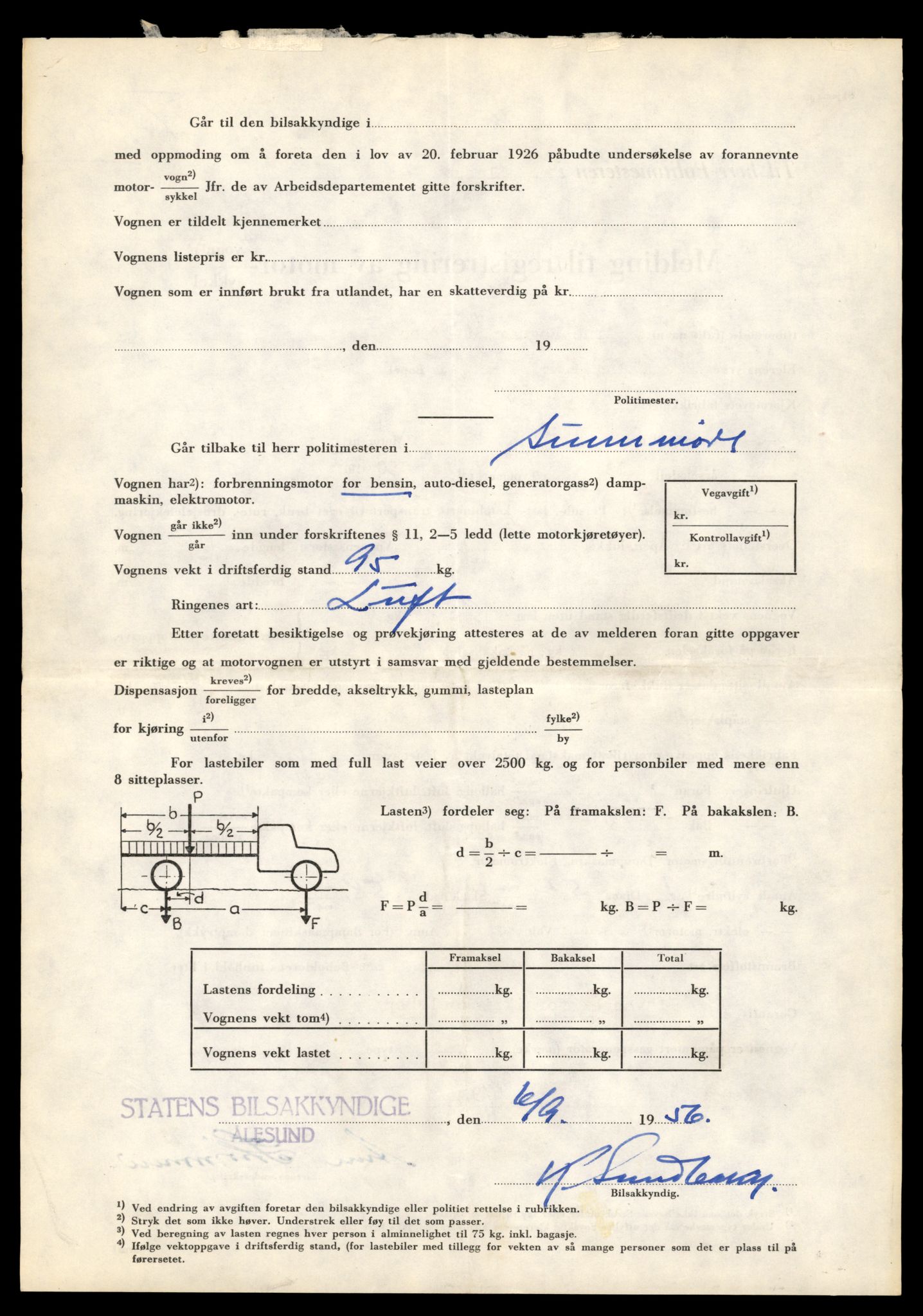 Møre og Romsdal vegkontor - Ålesund trafikkstasjon, AV/SAT-A-4099/F/Fe/L0040: Registreringskort for kjøretøy T 13531 - T 13709, 1927-1998, s. 462