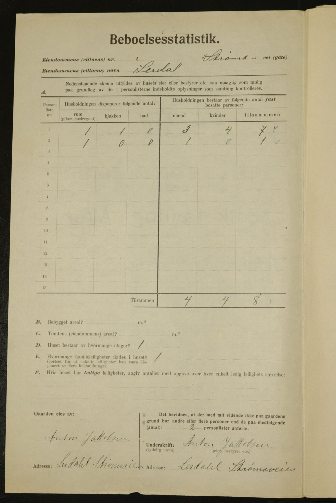 , Kommunal folketelling 1.12.1923 for Aker, 1923, s. 32334