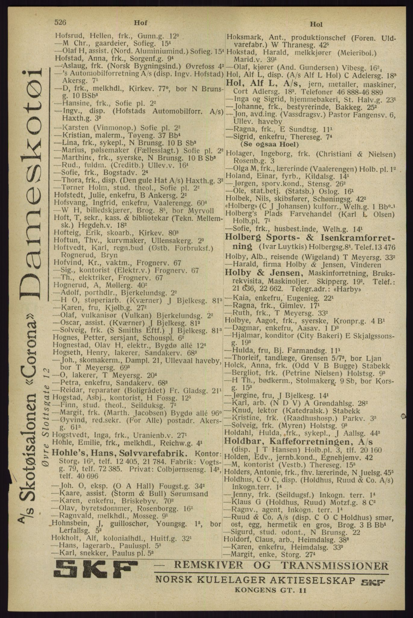 Kristiania/Oslo adressebok, PUBL/-, 1929, s. 526