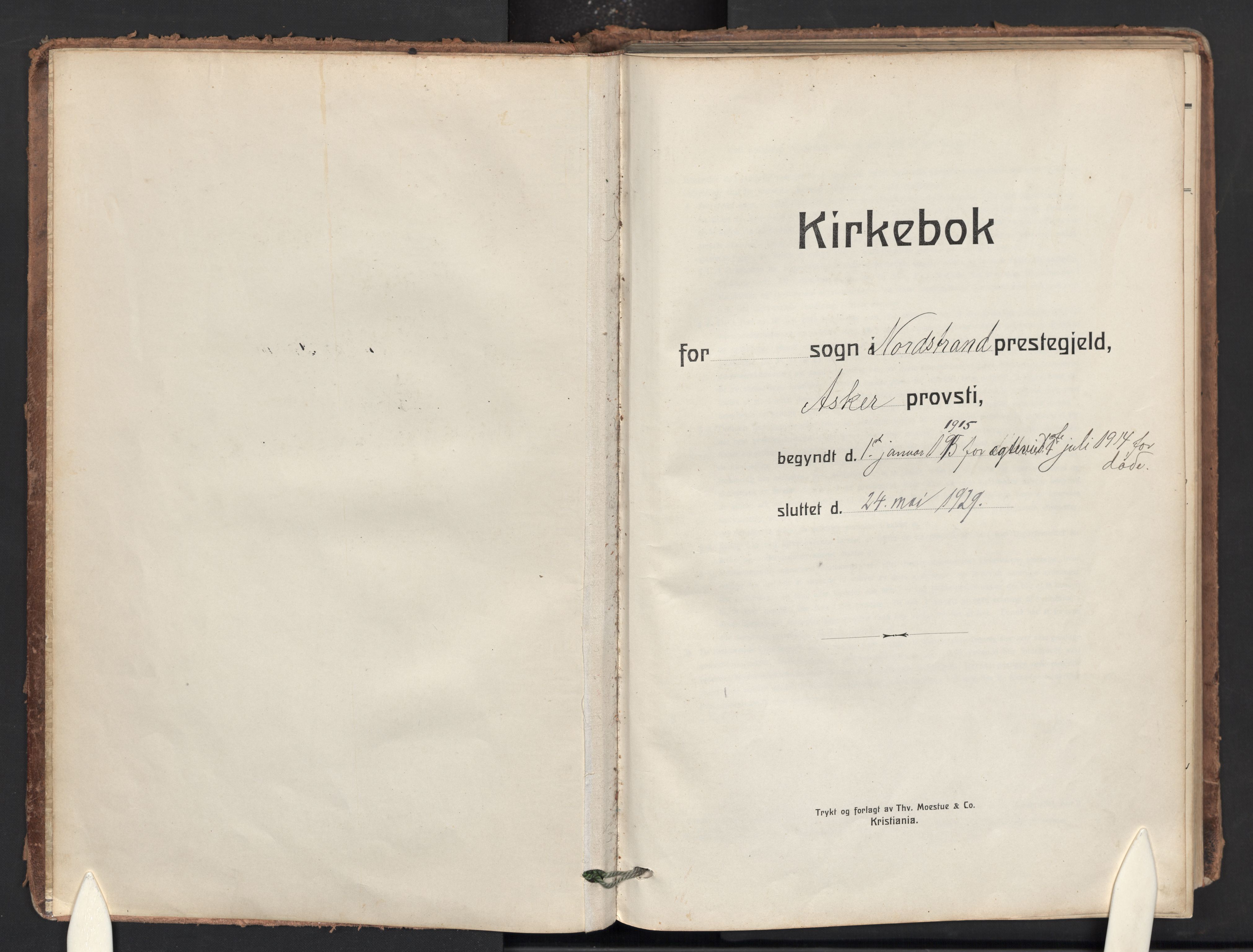 Nordstrand prestekontor Kirkebøker, SAO/A-10362a/F/Fa/L0003: Ministerialbok nr. I 3, 1914-1932