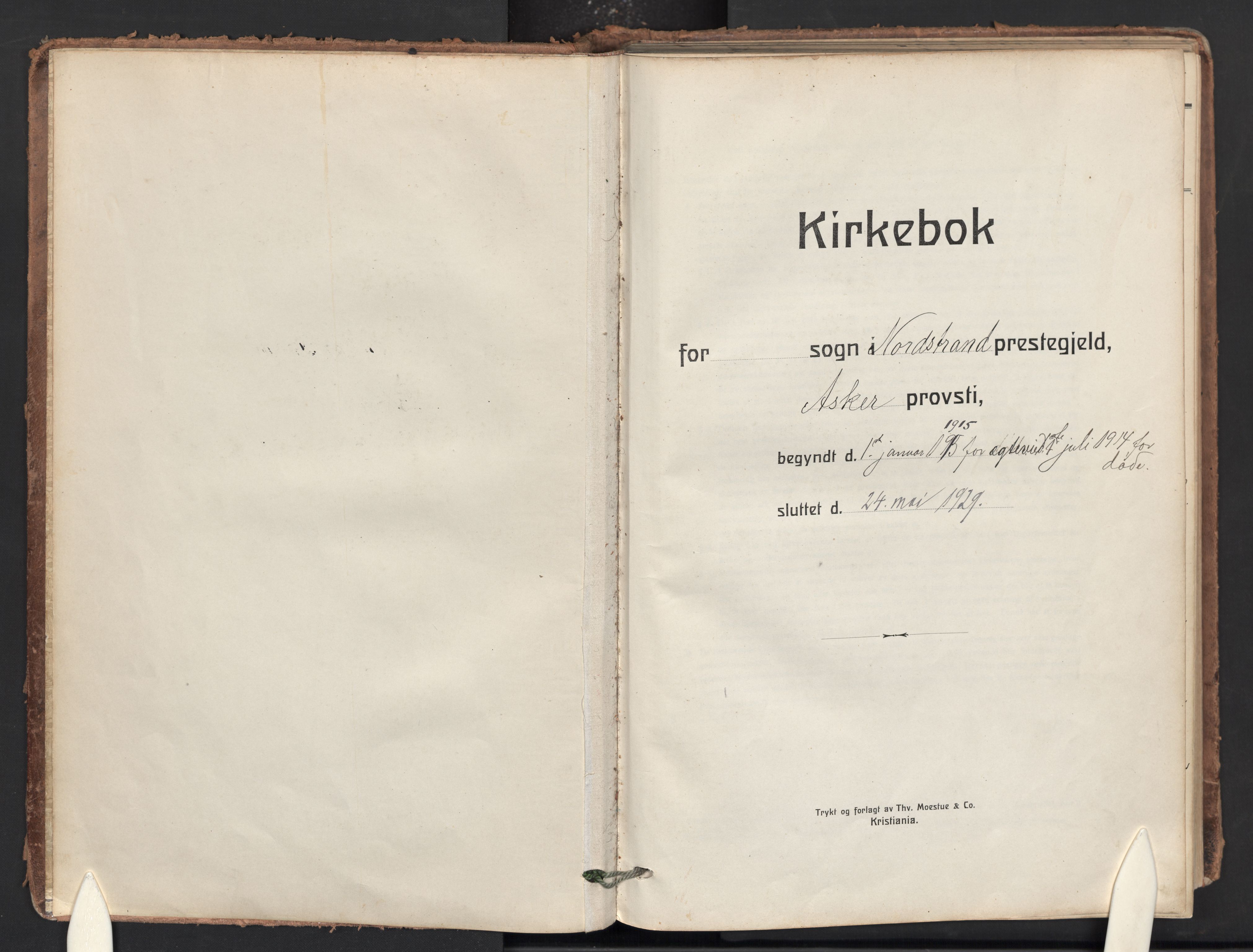 Nordstrand prestekontor Kirkebøker, AV/SAO-A-10362a/F/Fa/L0003: Ministerialbok nr. 3, 1914-1932