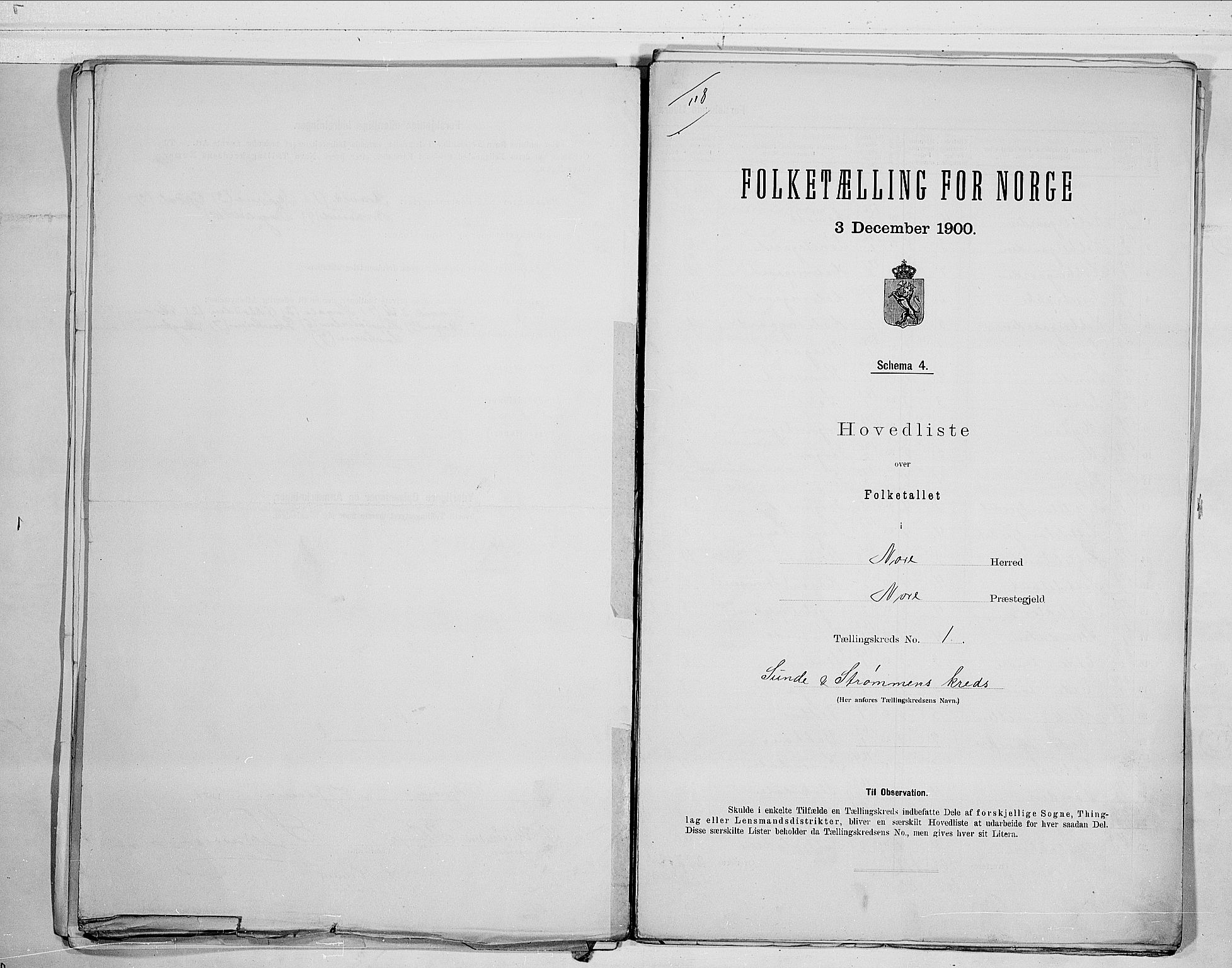 RA, Folketelling 1900 for 0633 Nore herred, 1900, s. 4