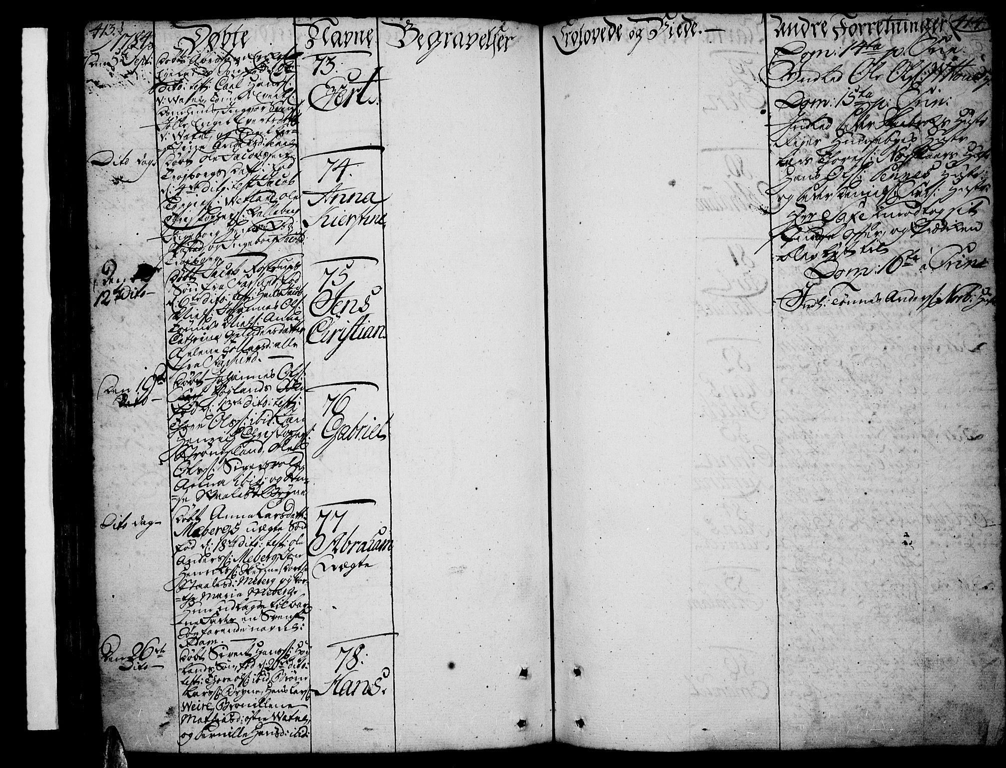 Lista sokneprestkontor, AV/SAK-1111-0027/F/Fa/L0004: Ministerialbok nr. A 4, 1768-1794, s. 413-414