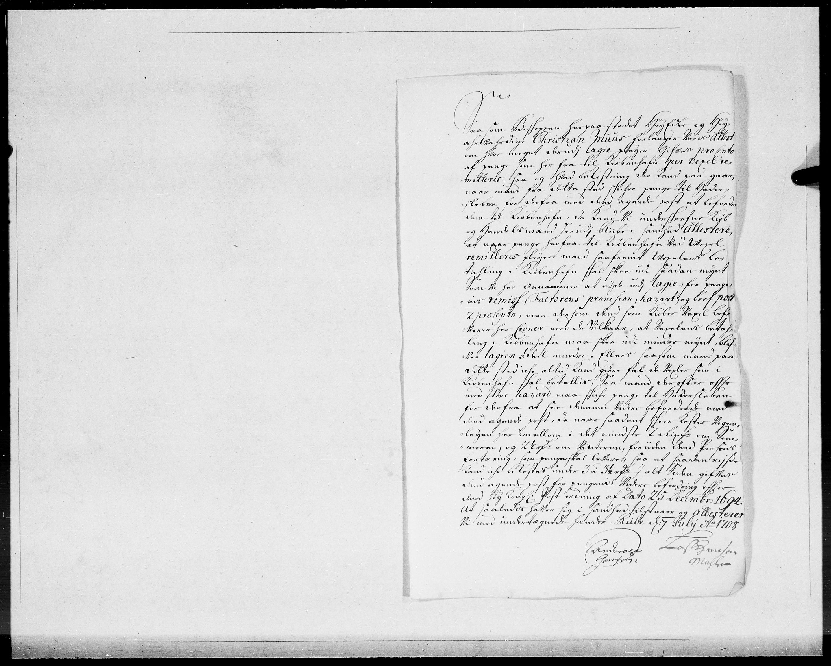 Danske Kanselli 1572-1799, AV/RA-EA-3023/F/Fc/Fcc/Fcca/L0066: Norske innlegg 1572-1799, 1708, s. 35