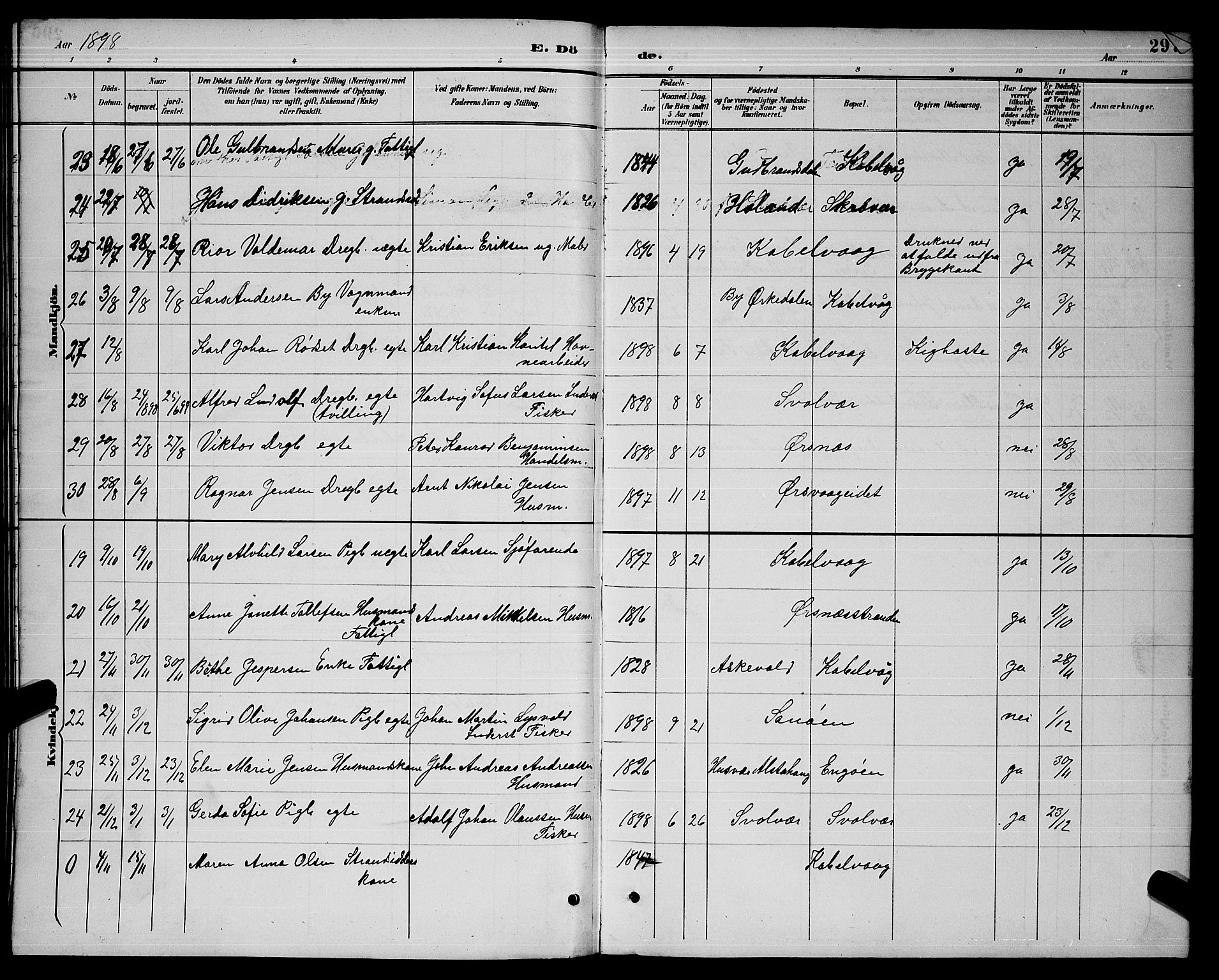 Ministerialprotokoller, klokkerbøker og fødselsregistre - Nordland, AV/SAT-A-1459/874/L1077: Klokkerbok nr. 874C06, 1891-1900, s. 297