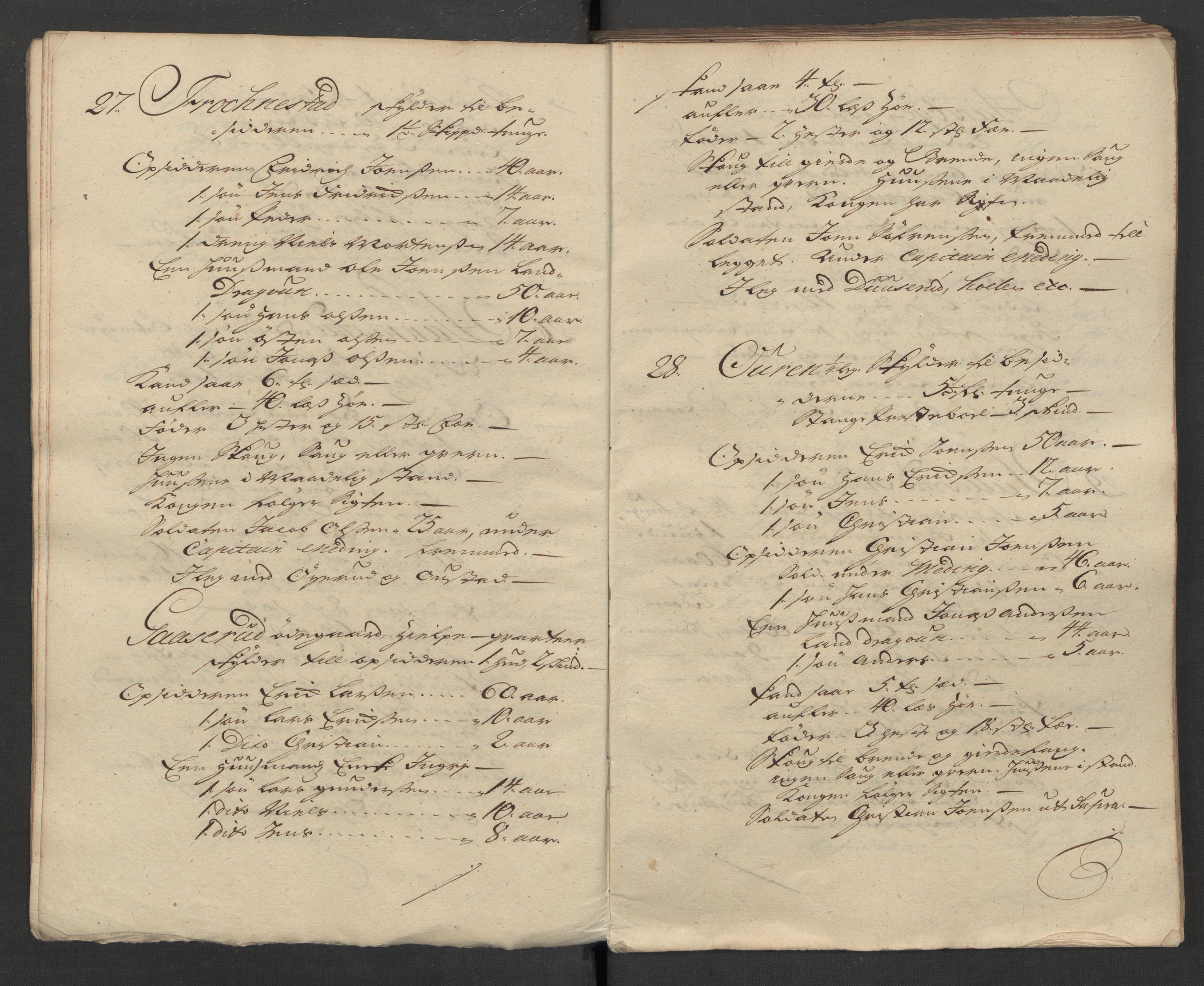 1. Sønnafjelske (Akershusiske) dragonregiment, AV/RA-EA-1760/F/L0032: Legdsruller for Totenske, Hedemarkske, Larvikske og Jarlsbergske kompanier, 1717, s. 16