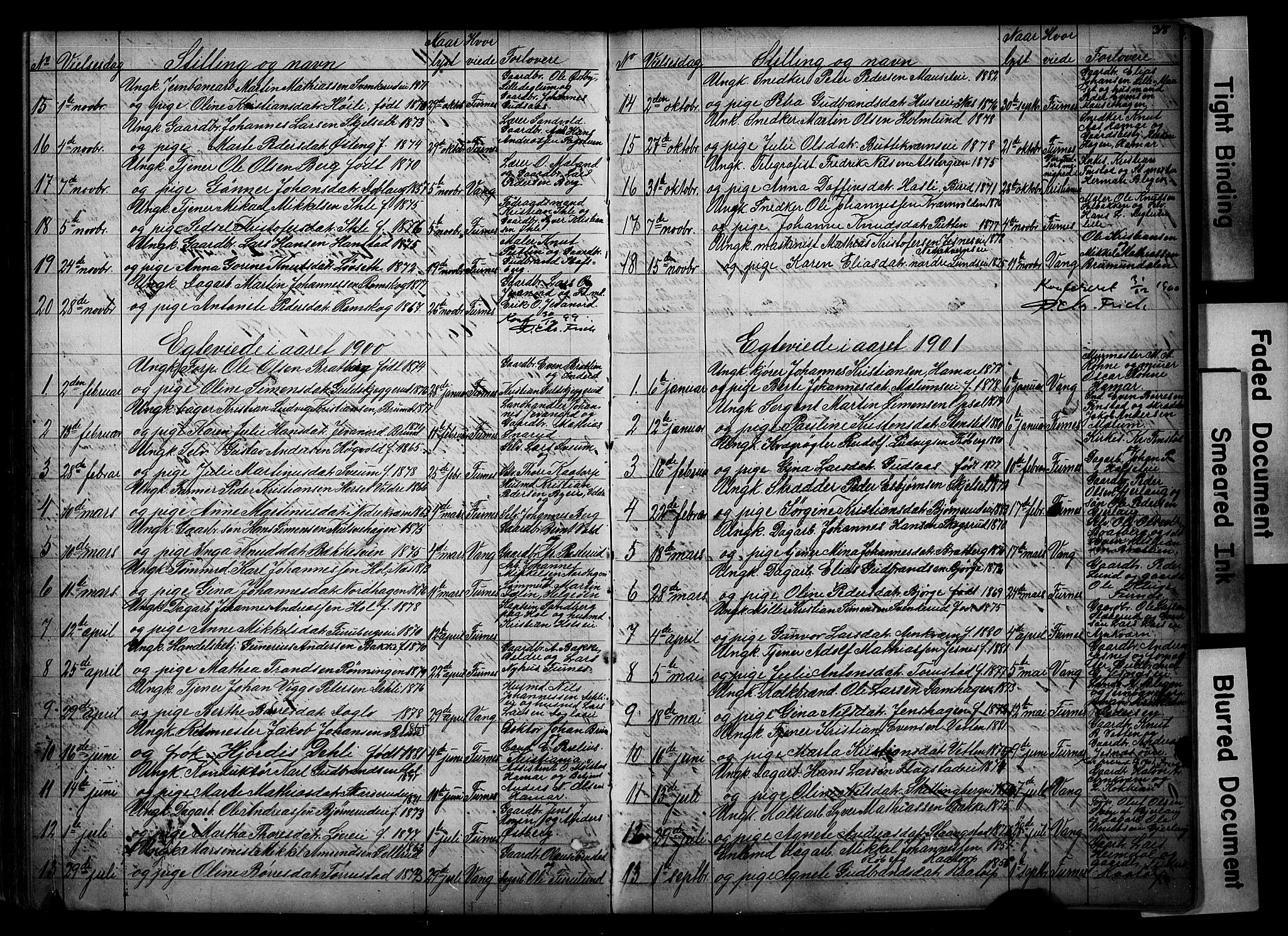 Vang prestekontor, Hedmark, AV/SAH-PREST-008/H/Ha/Hab/L0018: Klokkerbok nr. 18, 1871-1903, s. 318