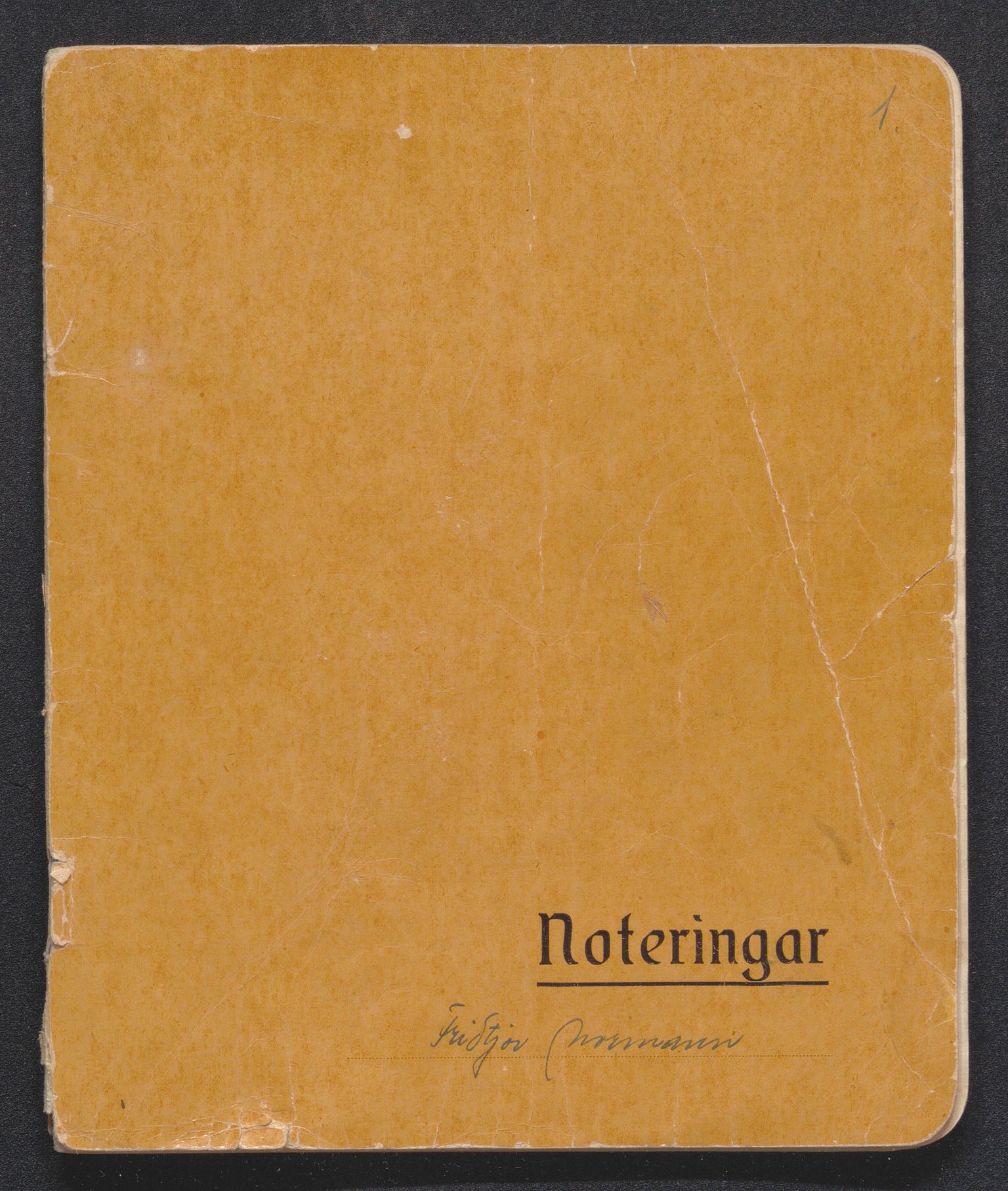 Normann, Fridtjov (Kompani Linge), AV/SAKO-P-1341/F/Fa/L0001/0001: Dagbøker og diverse dokumenter / Dagbok, 1941, s. 1