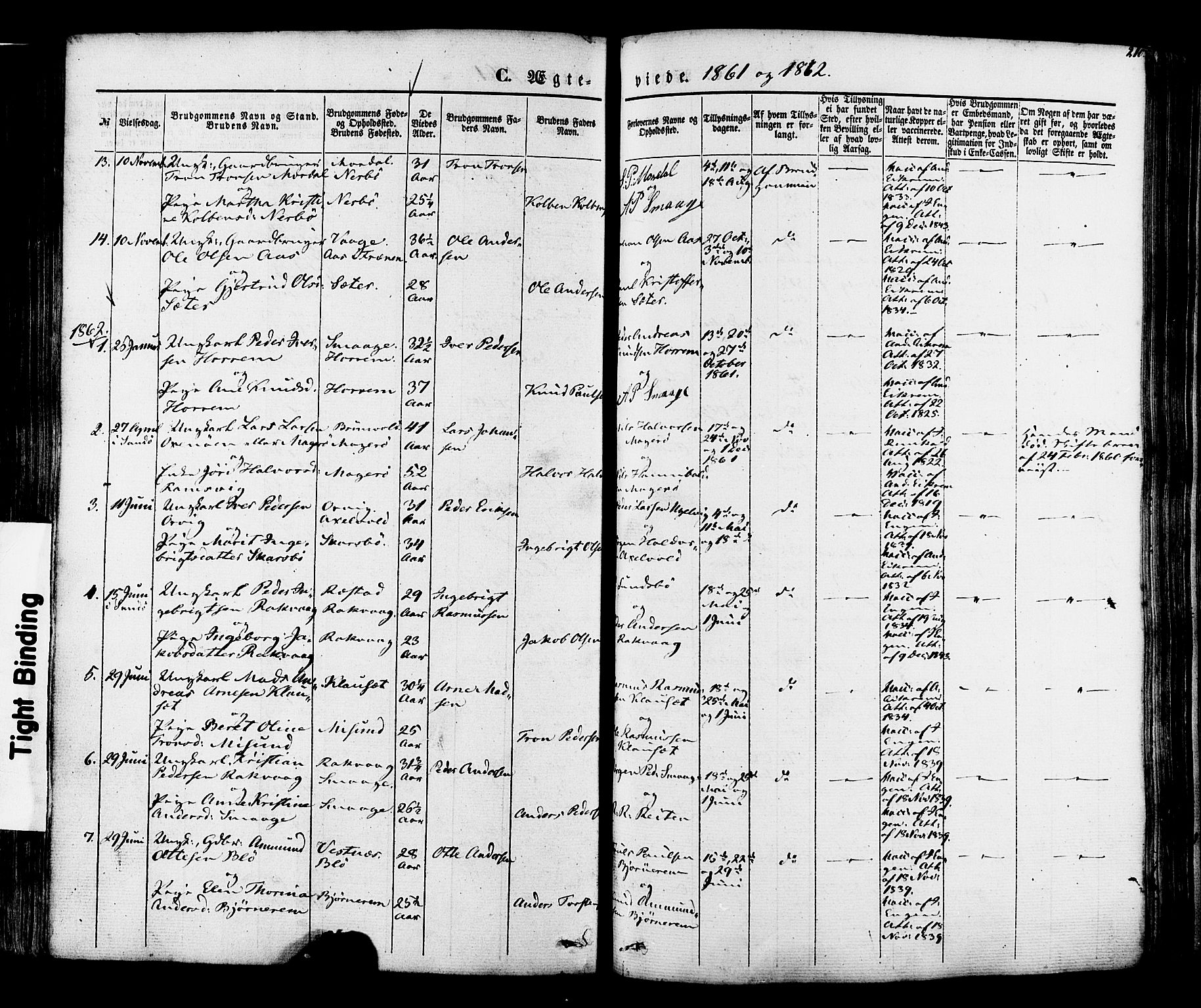 Ministerialprotokoller, klokkerbøker og fødselsregistre - Møre og Romsdal, SAT/A-1454/560/L0719: Ministerialbok nr. 560A03, 1845-1872, s. 210