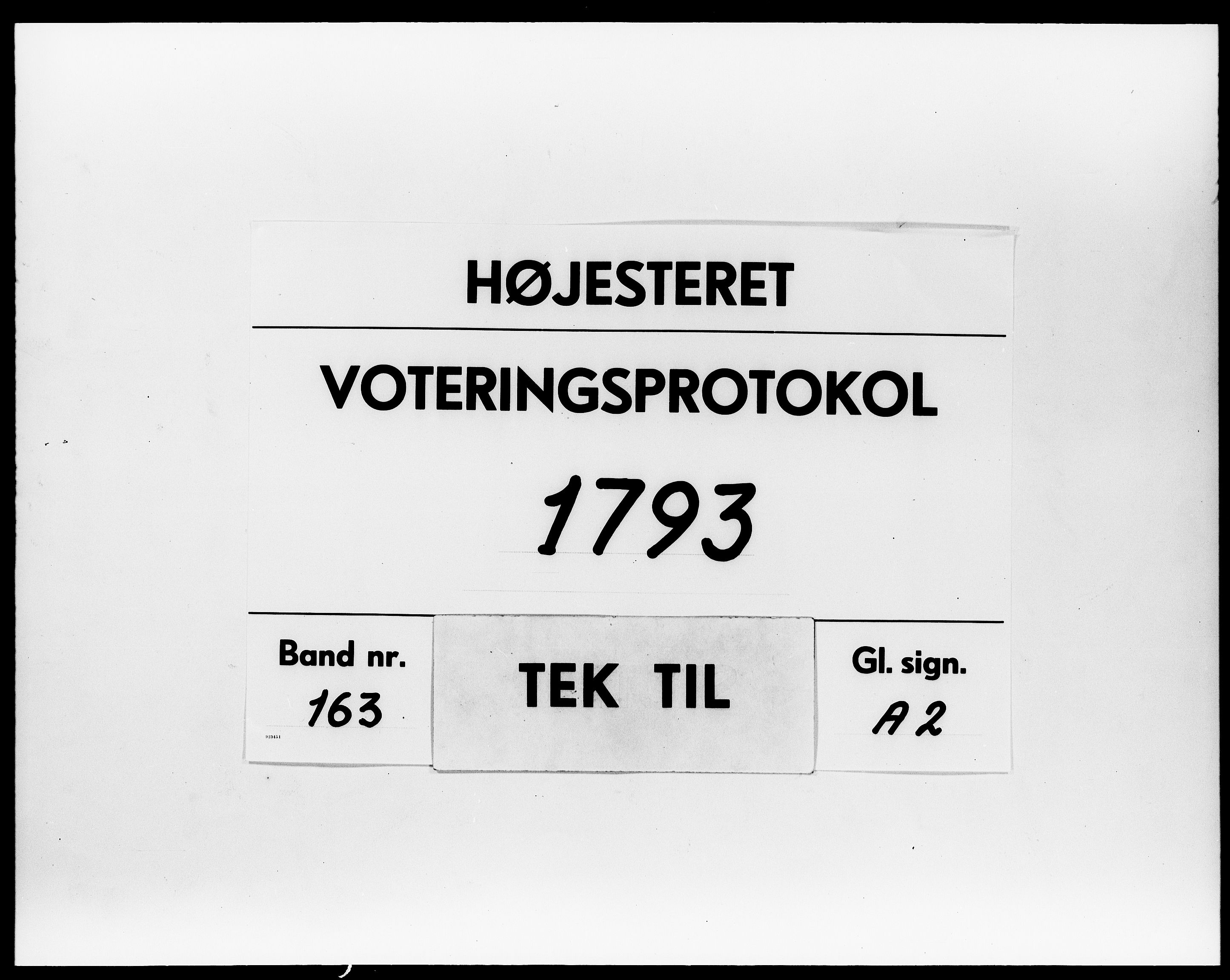 Højesteret, DRA/A-0009, 1793