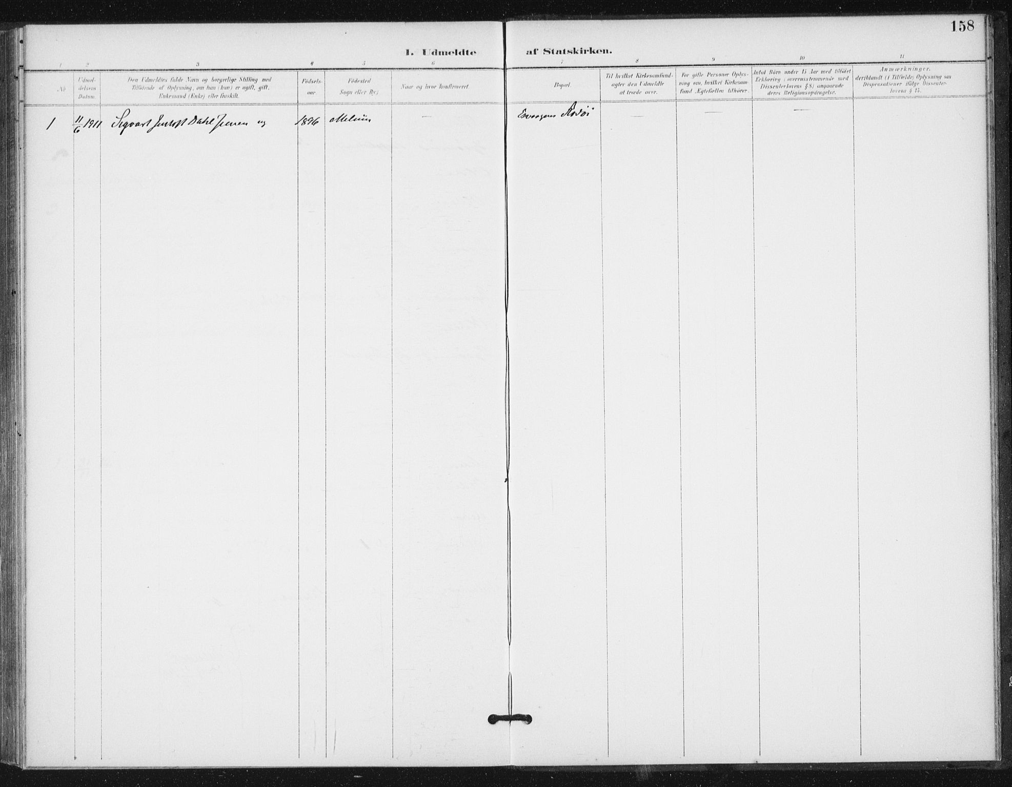 Ministerialprotokoller, klokkerbøker og fødselsregistre - Sør-Trøndelag, SAT/A-1456/654/L0664: Ministerialbok nr. 654A02, 1895-1907, s. 158