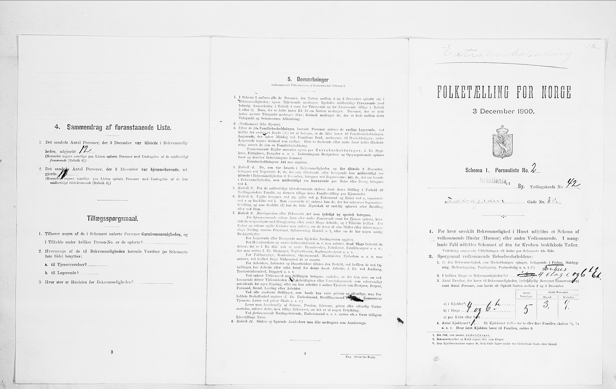 SAO, Folketelling 1900 for 0301 Kristiania kjøpstad, 1900, s. 102148