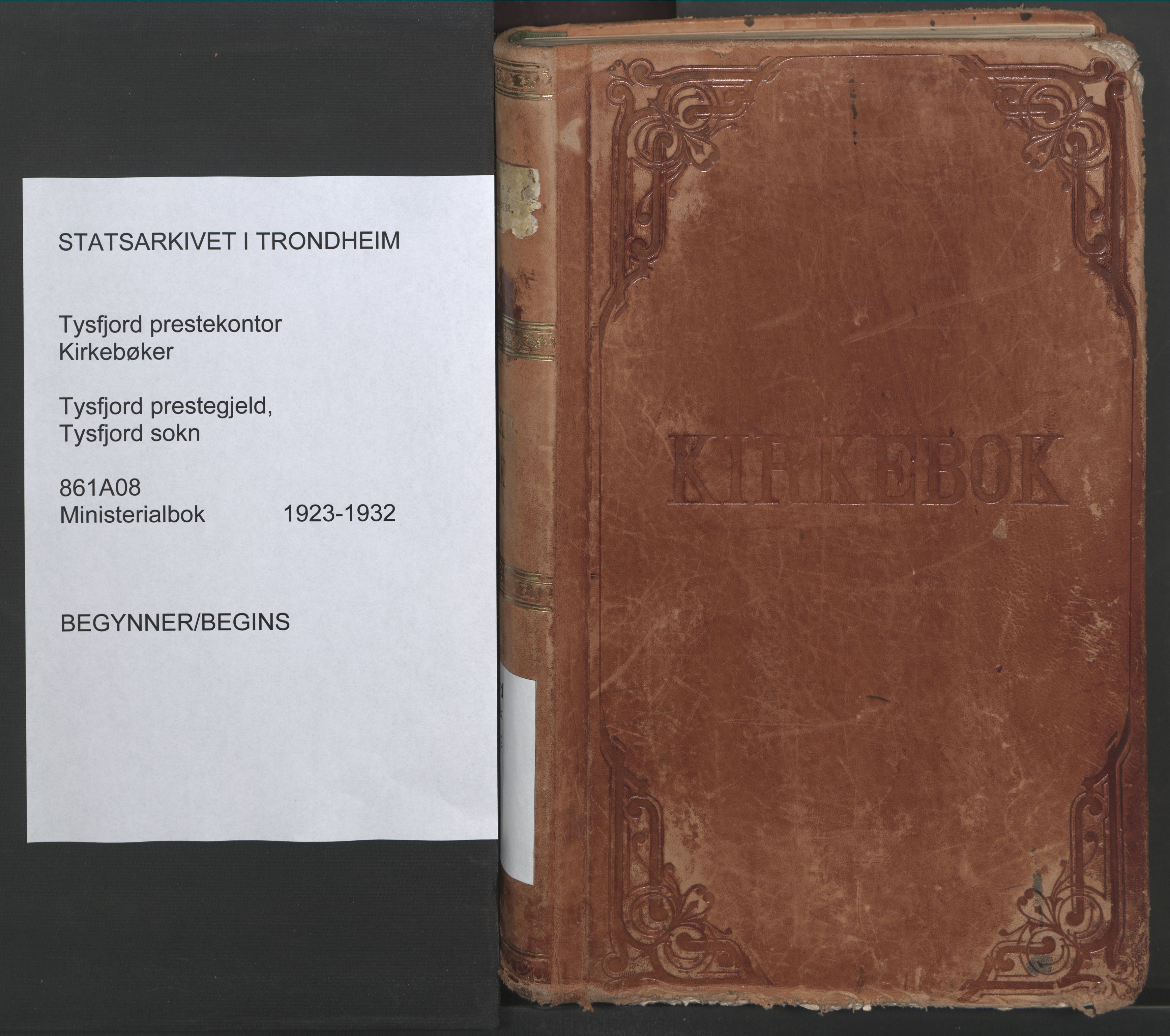 Ministerialprotokoller, klokkerbøker og fødselsregistre - Nordland, AV/SAT-A-1459/861/L0873: Ministerialbok nr. 861A08, 1923-1932