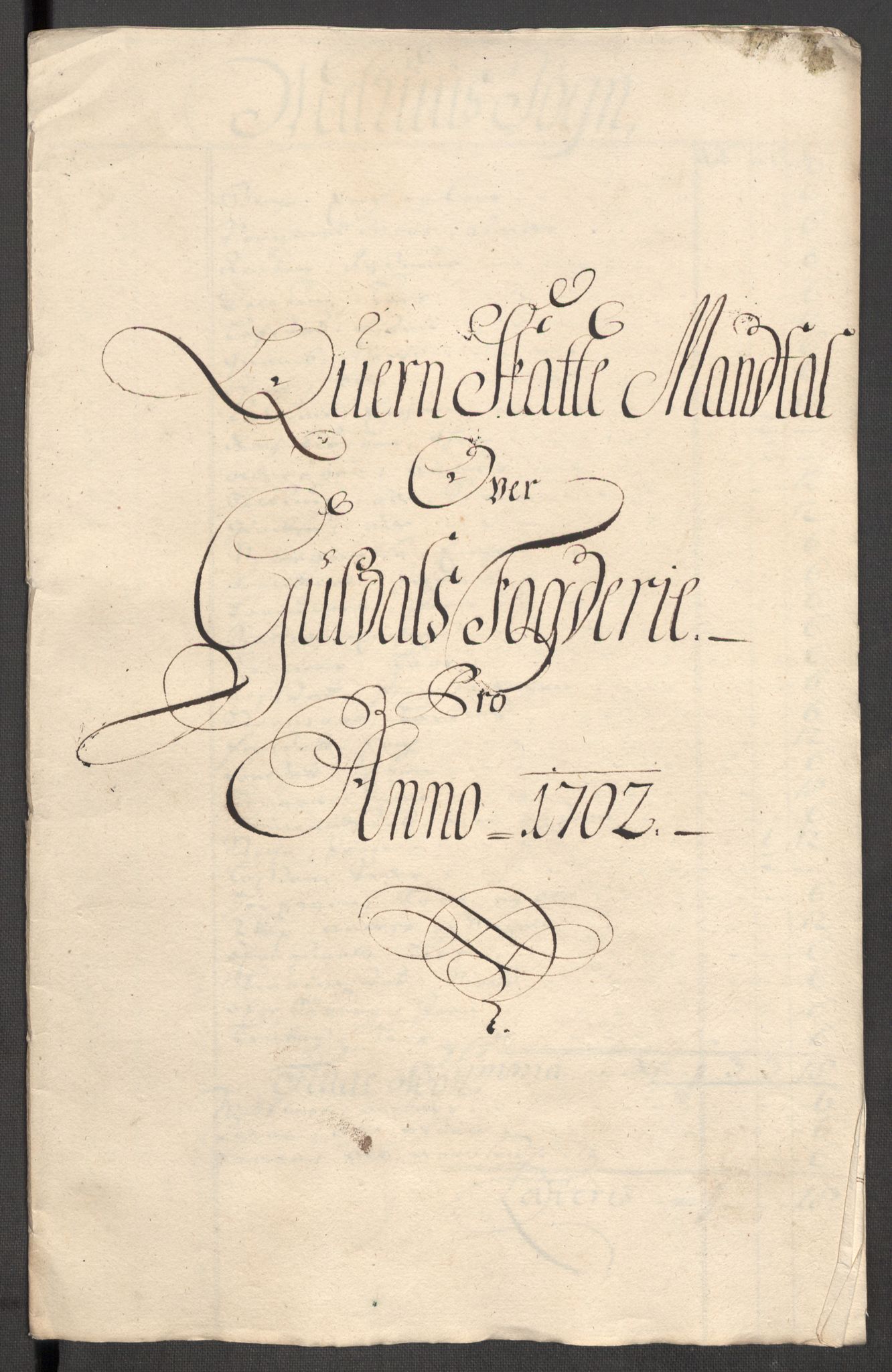 Rentekammeret inntil 1814, Reviderte regnskaper, Fogderegnskap, RA/EA-4092/R60/L3952: Fogderegnskap Orkdal og Gauldal, 1702, s. 280