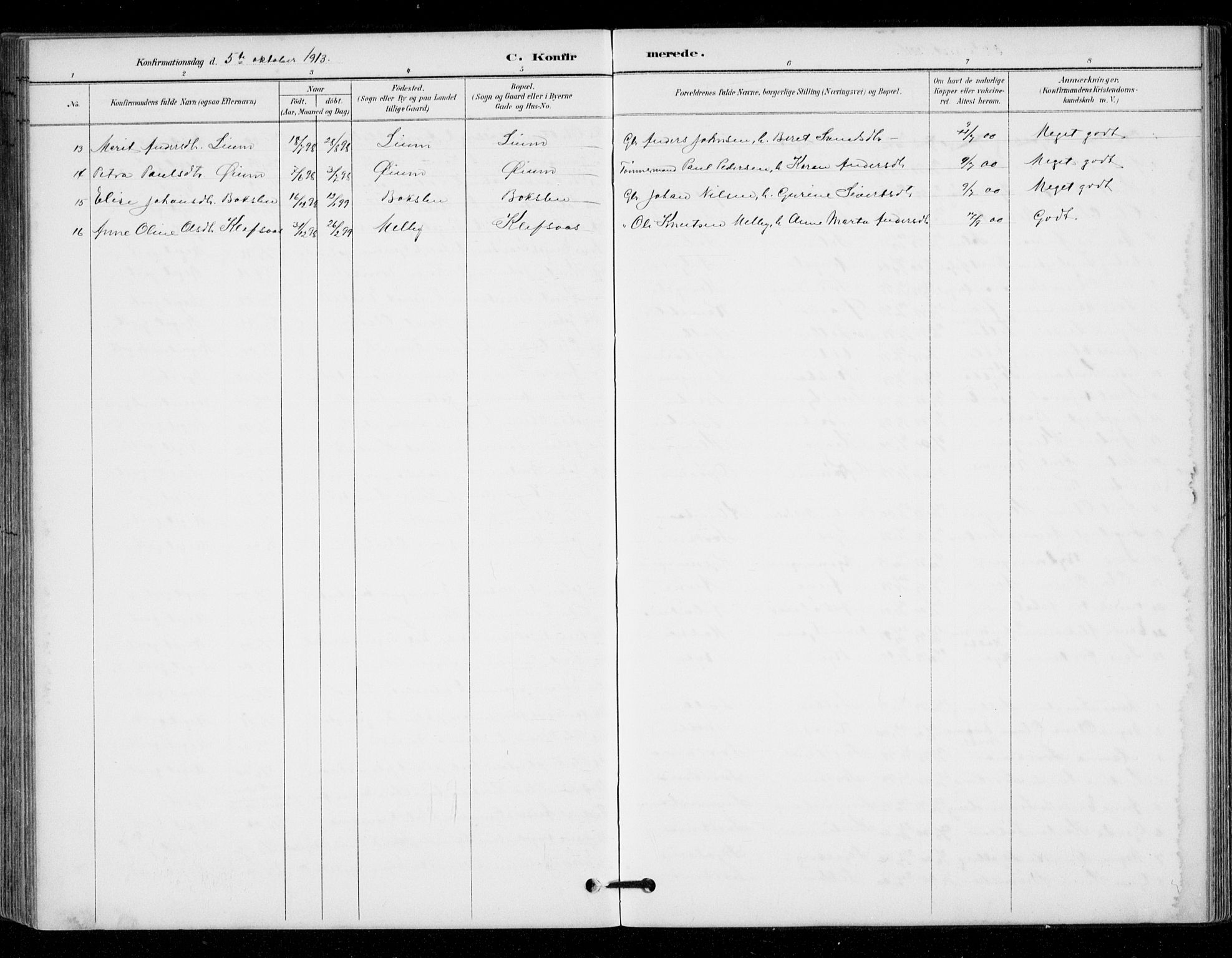 Ministerialprotokoller, klokkerbøker og fødselsregistre - Sør-Trøndelag, SAT/A-1456/671/L0841: Ministerialbok nr. 671A03, 1893-1915