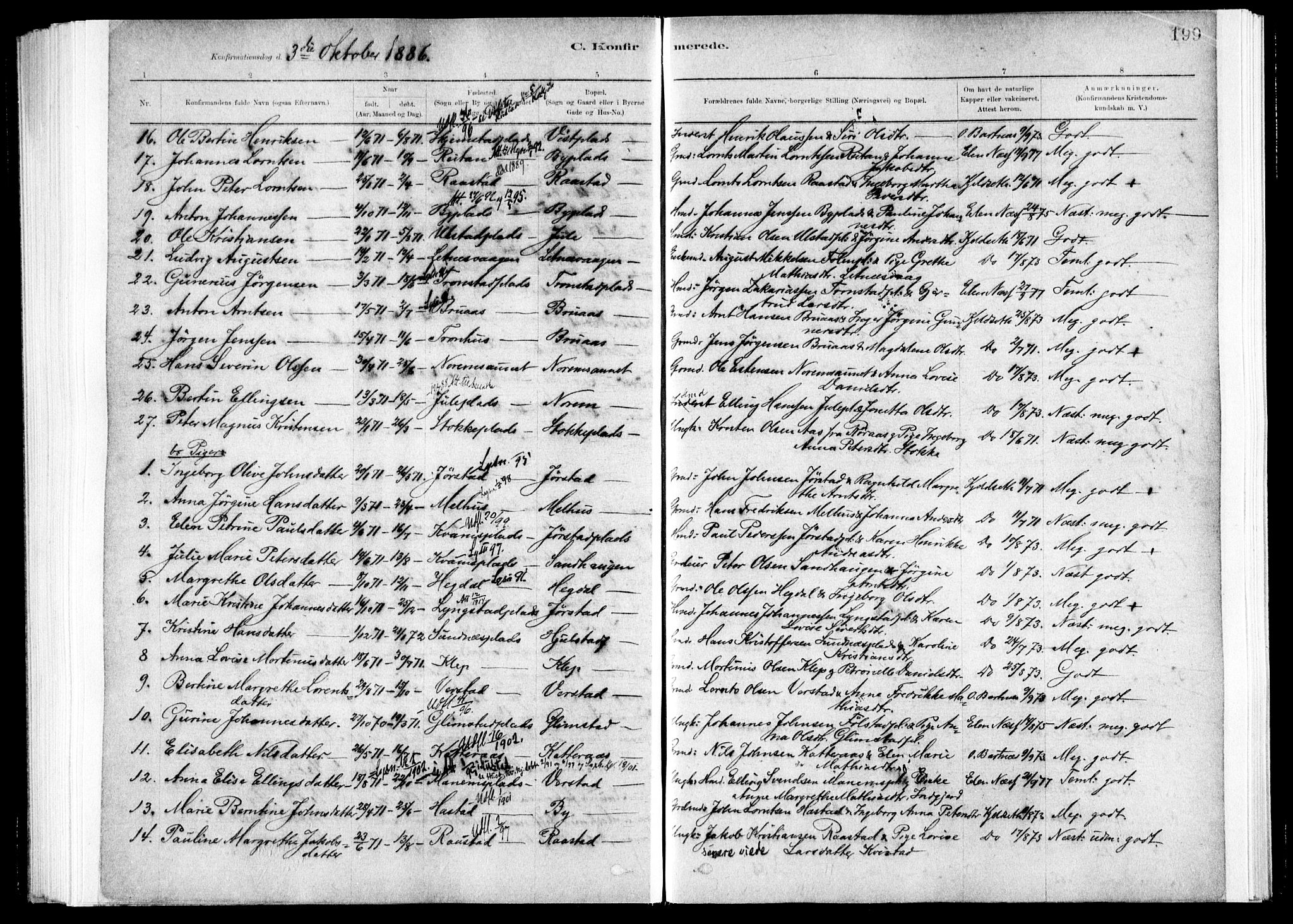 Ministerialprotokoller, klokkerbøker og fødselsregistre - Nord-Trøndelag, SAT/A-1458/730/L0285: Ministerialbok nr. 730A10, 1879-1914, s. 199